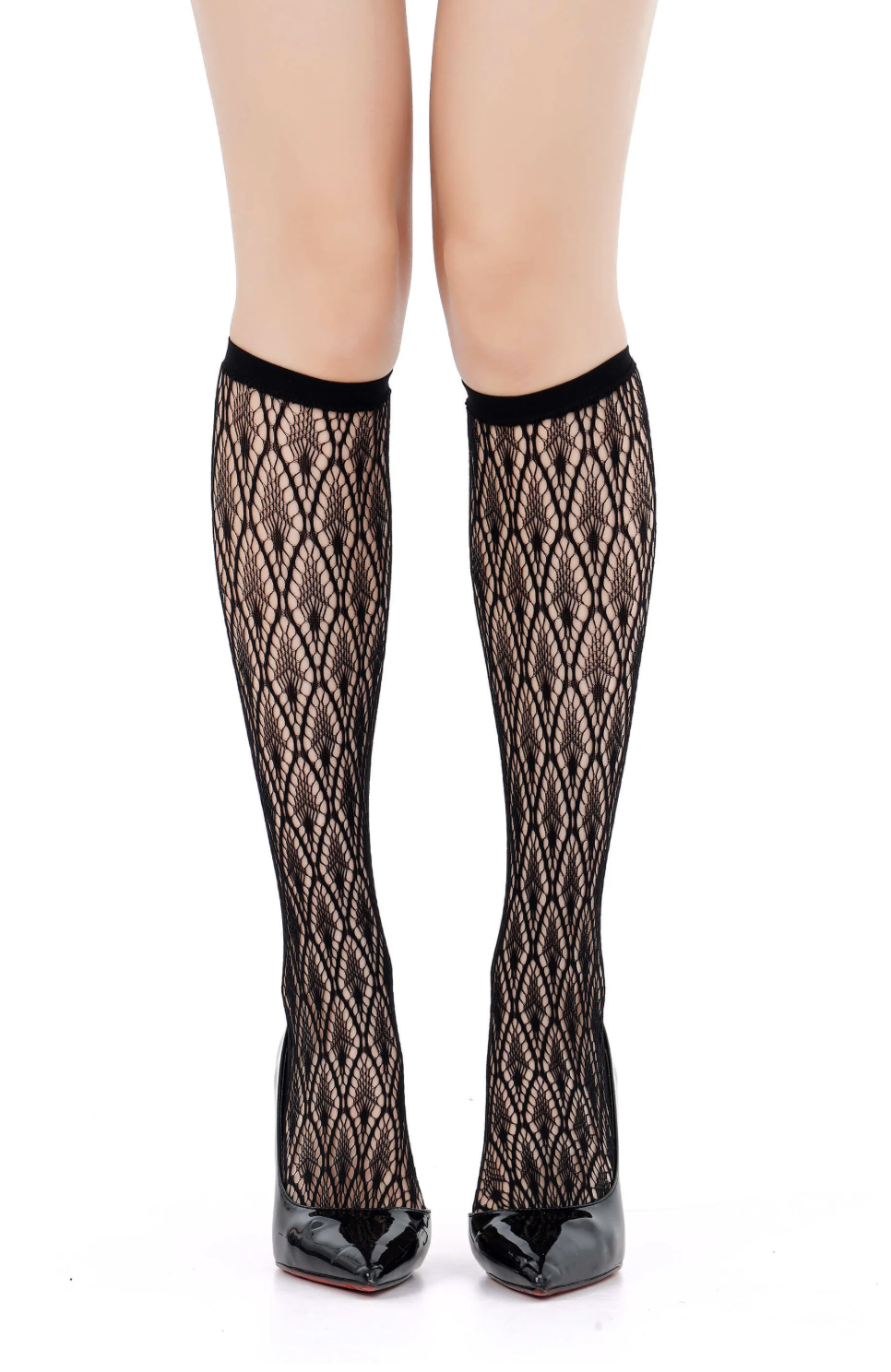 Midnight Hour Diamond Knee-High Tights