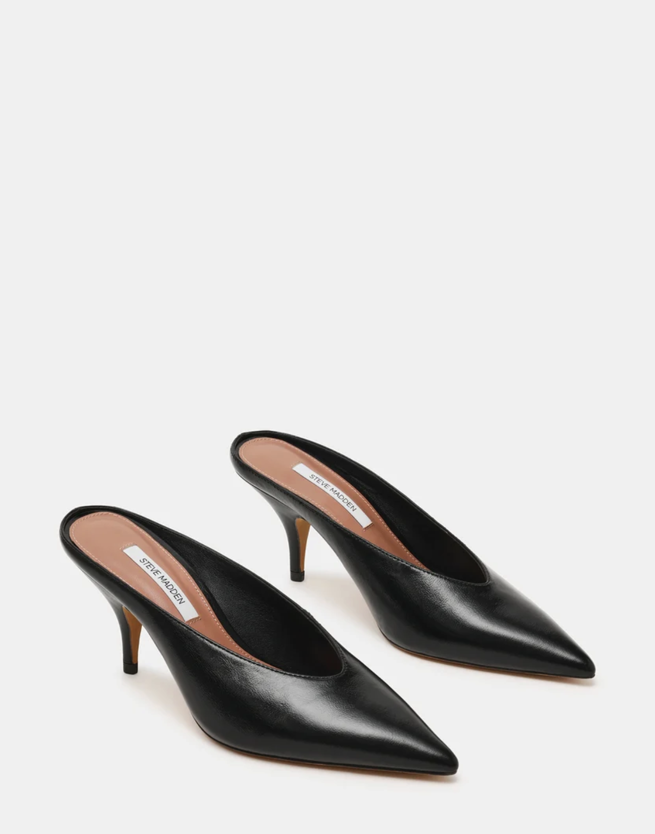 Steve Madden Fonza Black Leather Shoes