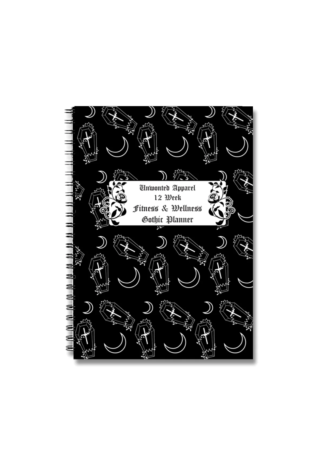 Unwonted 12 Week Fitness &amp; Wellness Gothic Planner