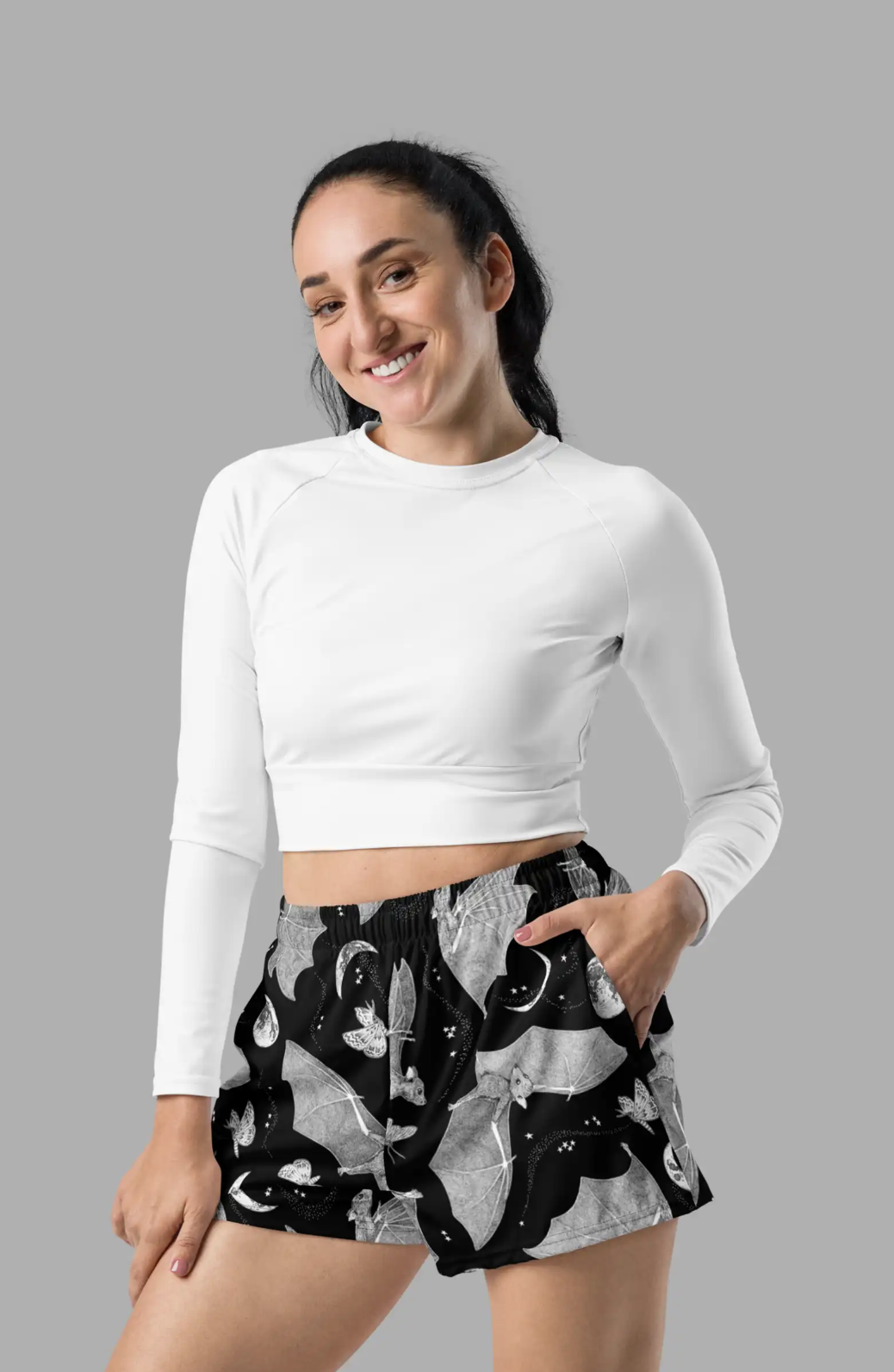 Moon Dance Print Unisex Athletic/ Swim Shorts