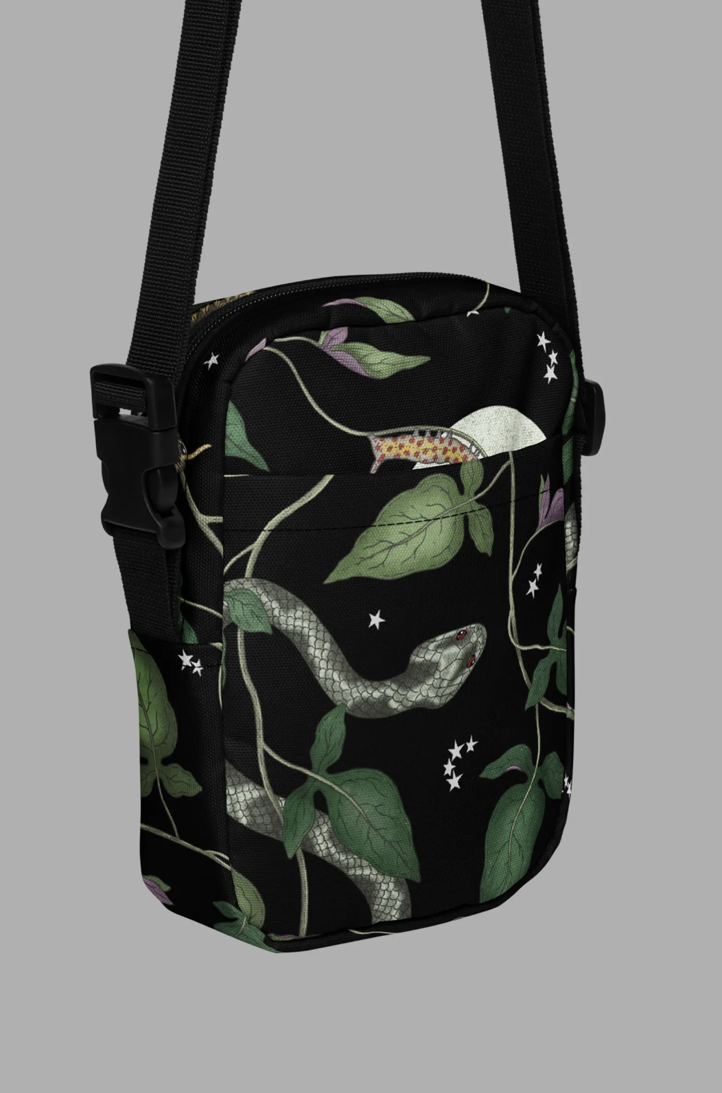 Nightshade Print Utility Crossbody Bag