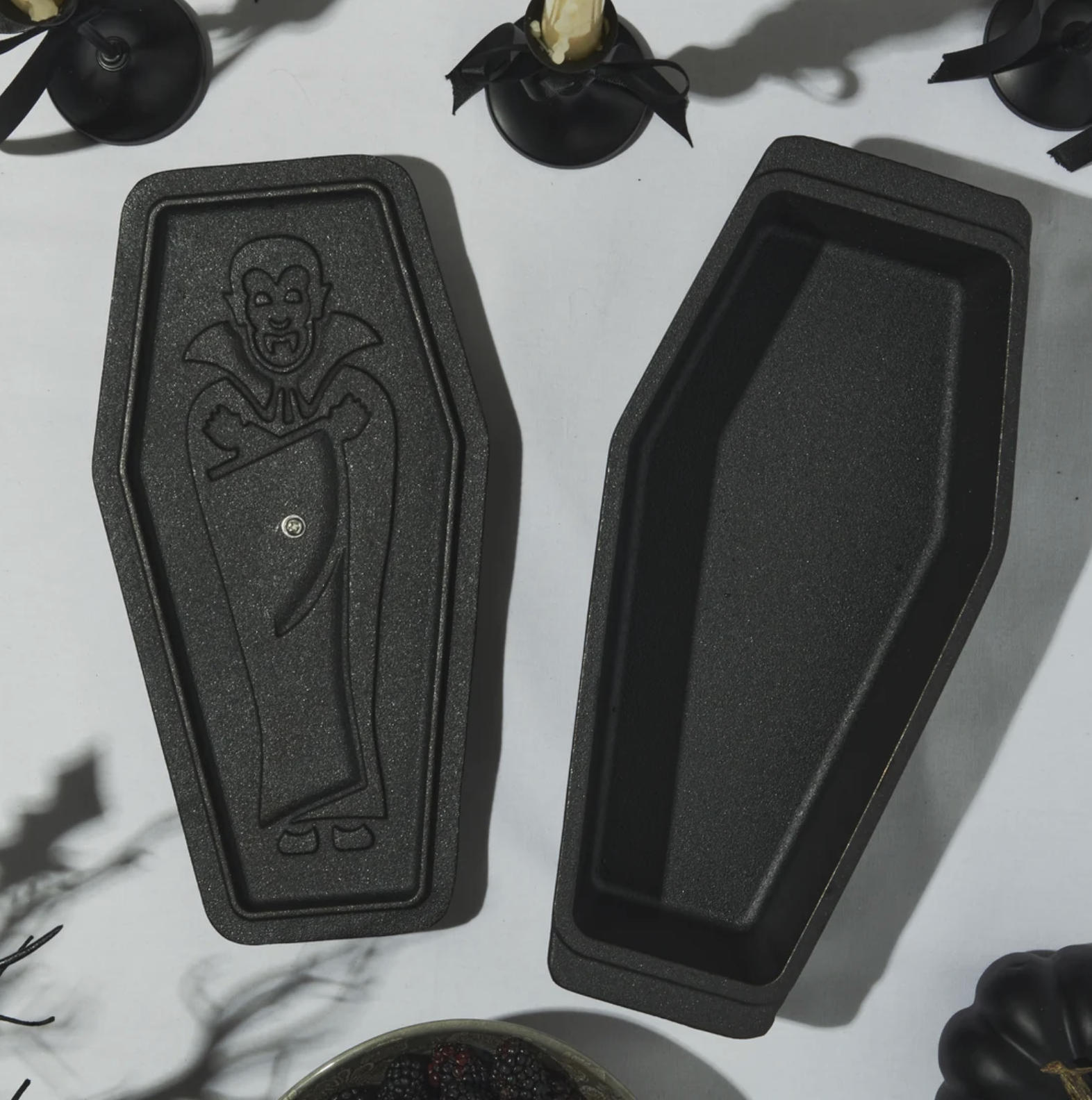 Smith Clark Ironworks Cast Iron Dracula Coffin Loaf Pan