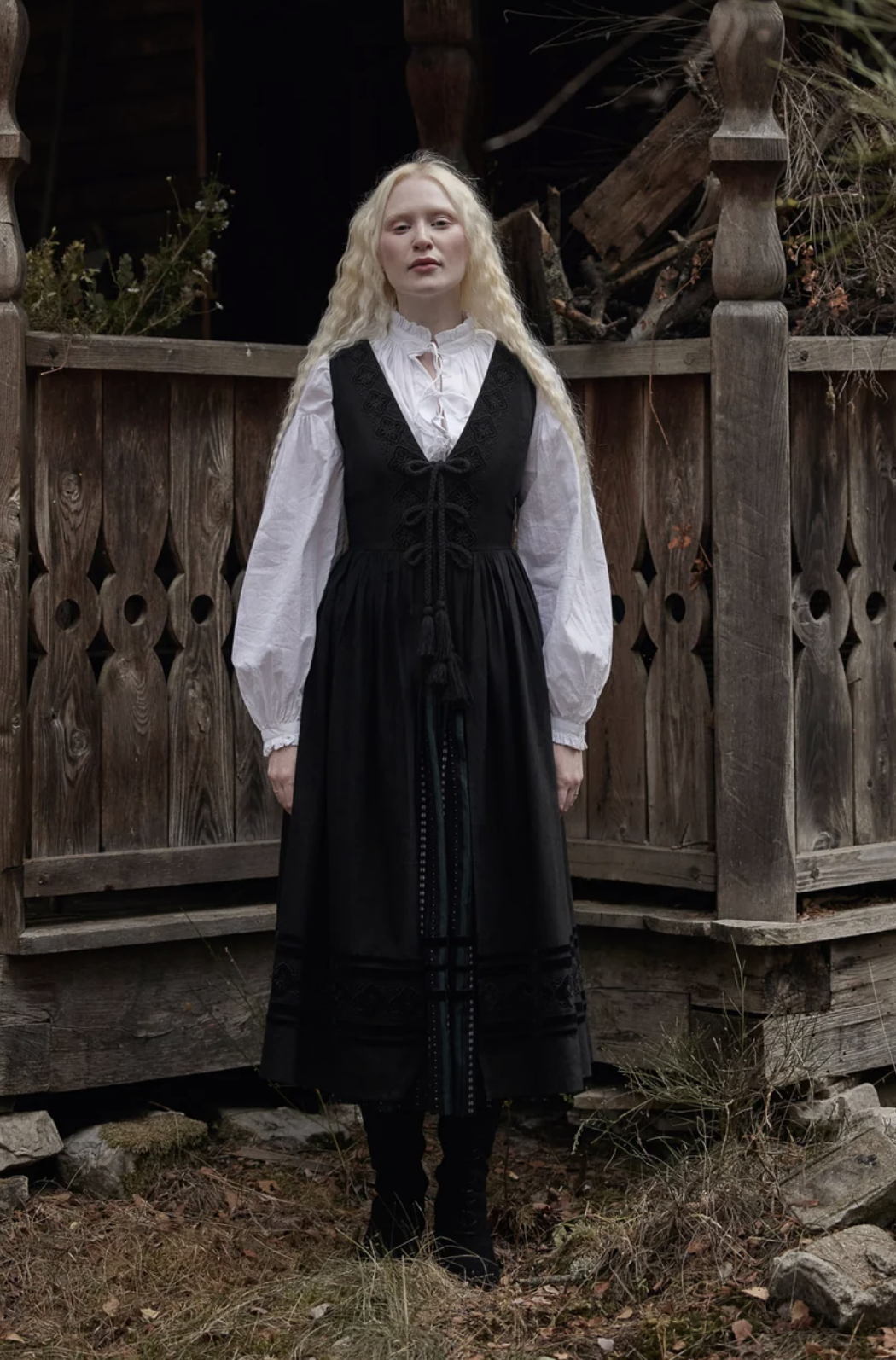 Voriagh “Eszter” Black Over-Dress
