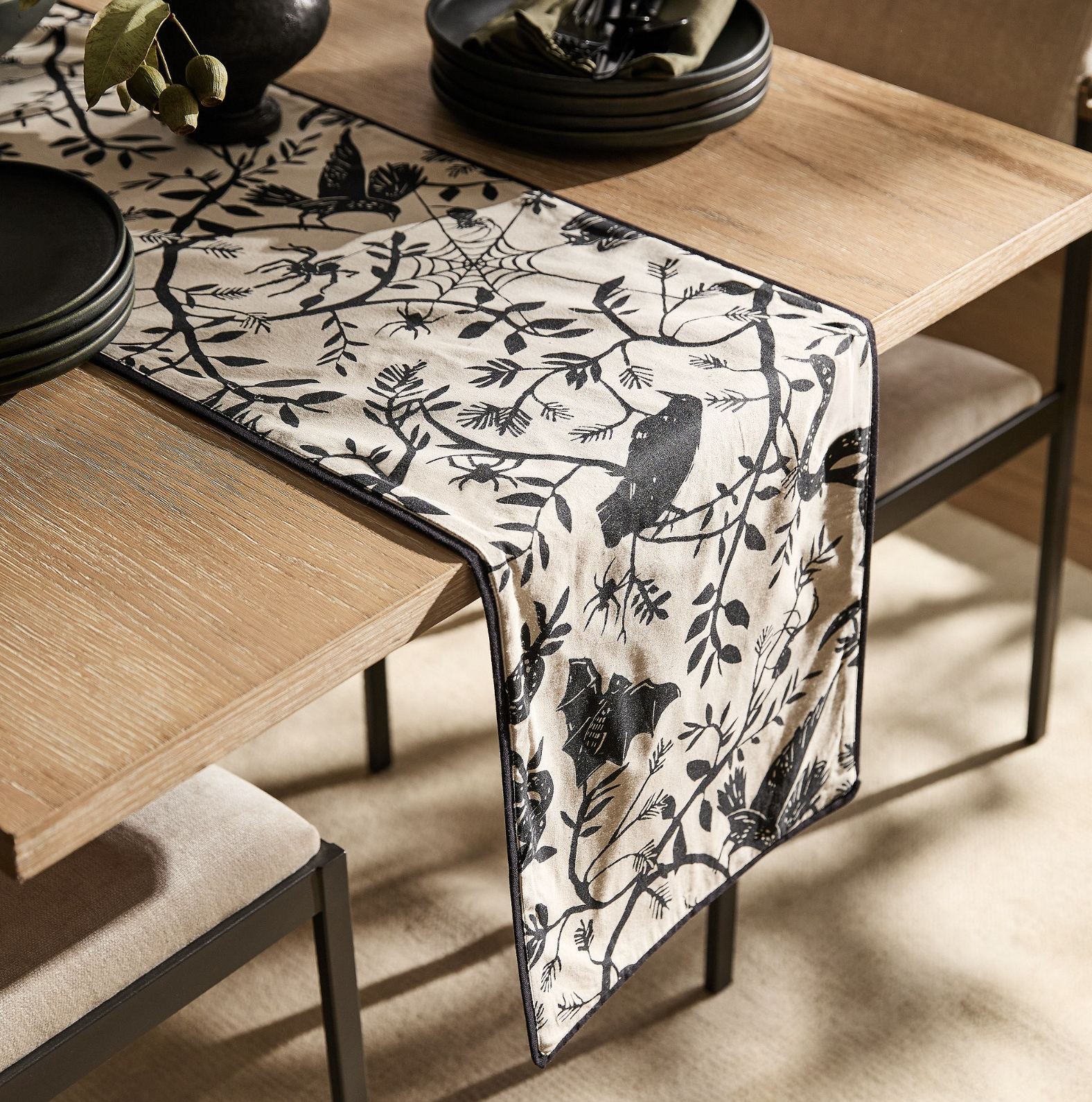 West Elm Spooky Toile Runner