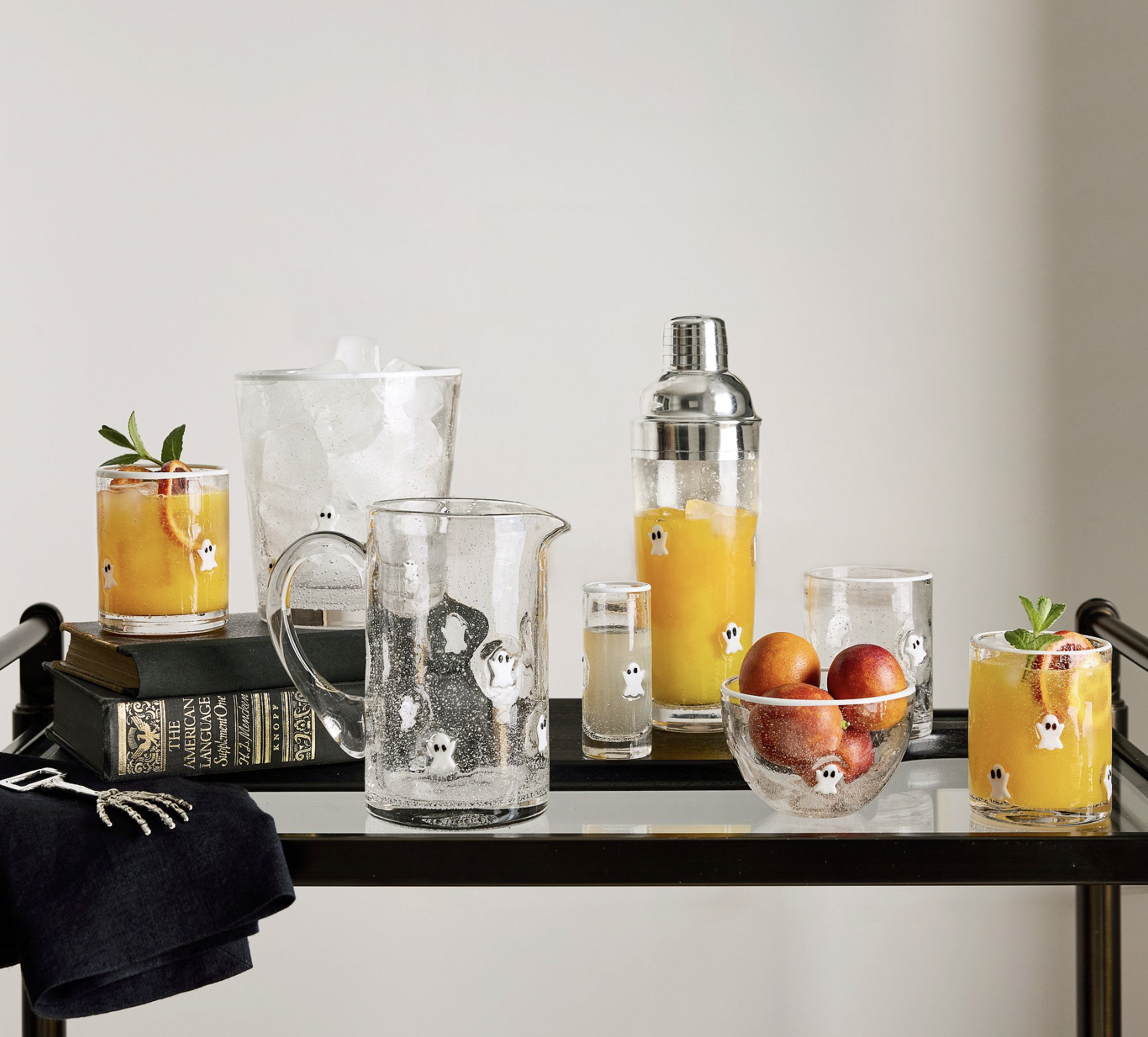 Pottery Barn Ghost Icon Barware Collection