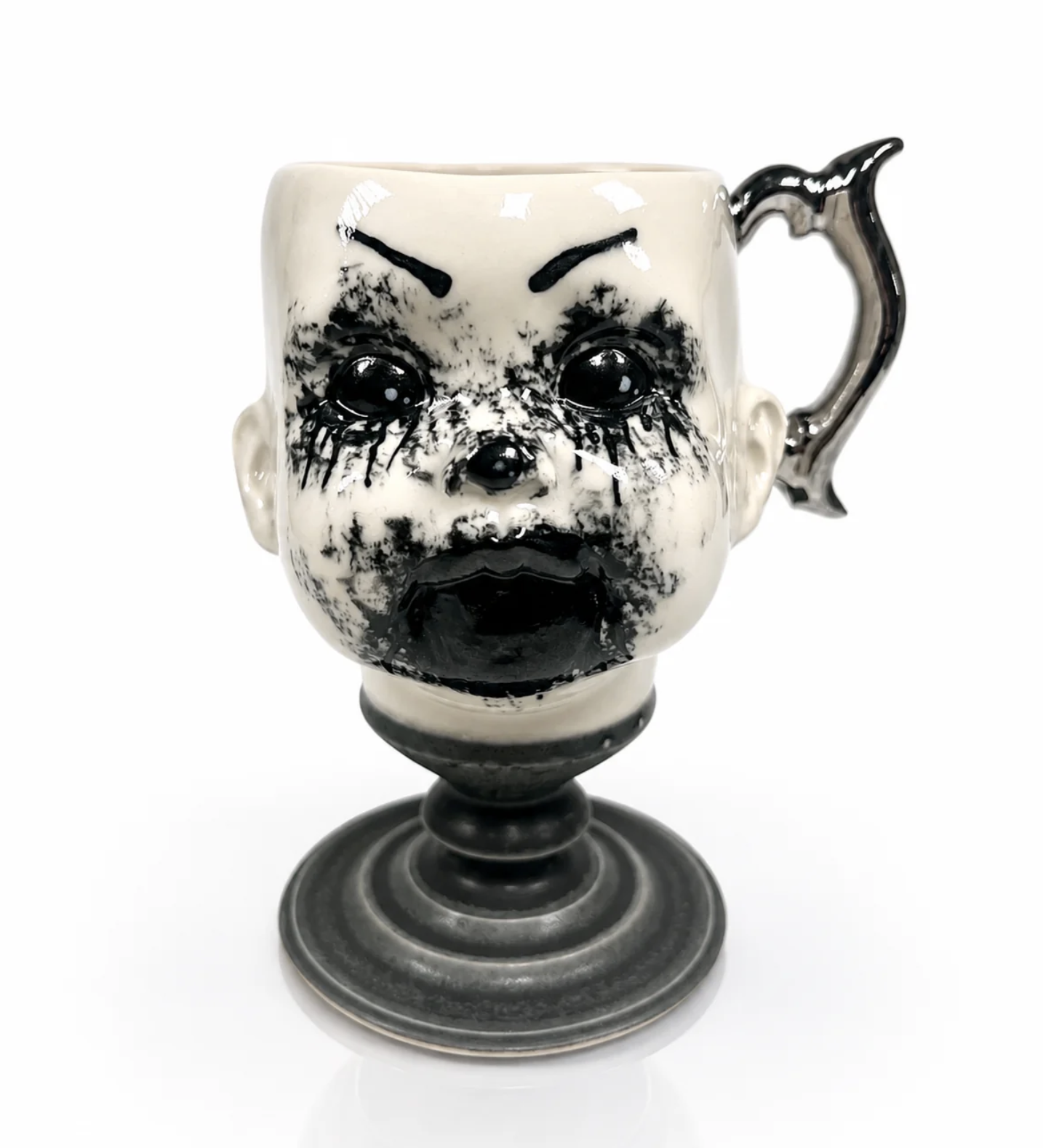 Scrimshaw Pottery  Large Grim Kids Cup #16