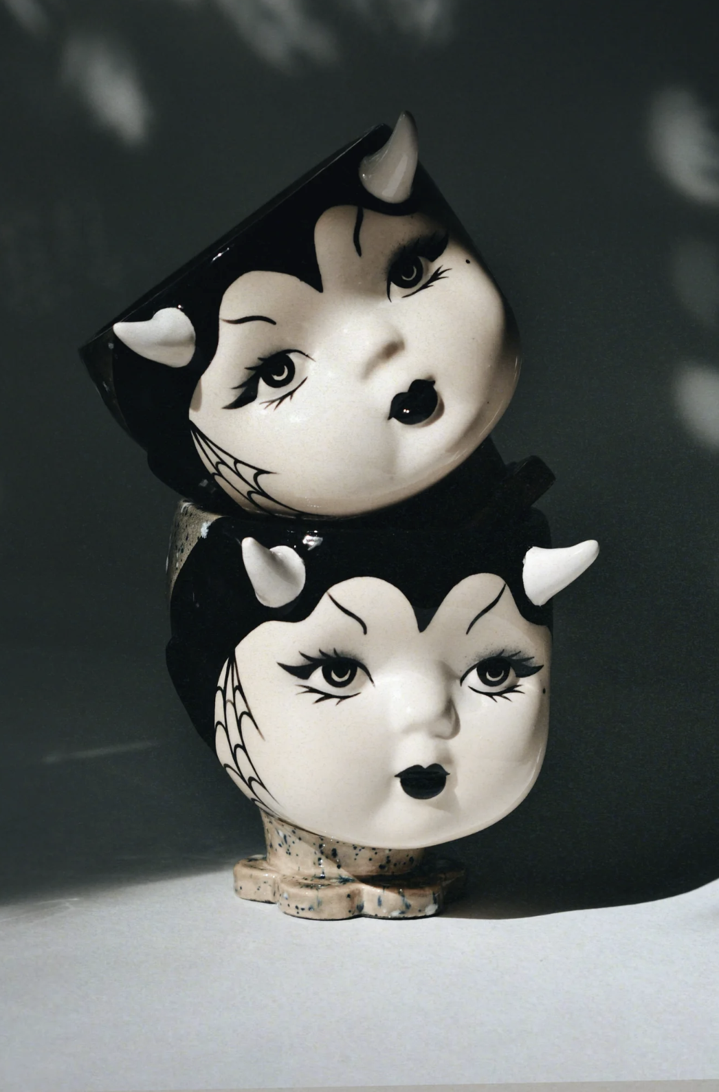 Damn Good Ceramics Horned Doll Mug — Gothic Ceramic Cup