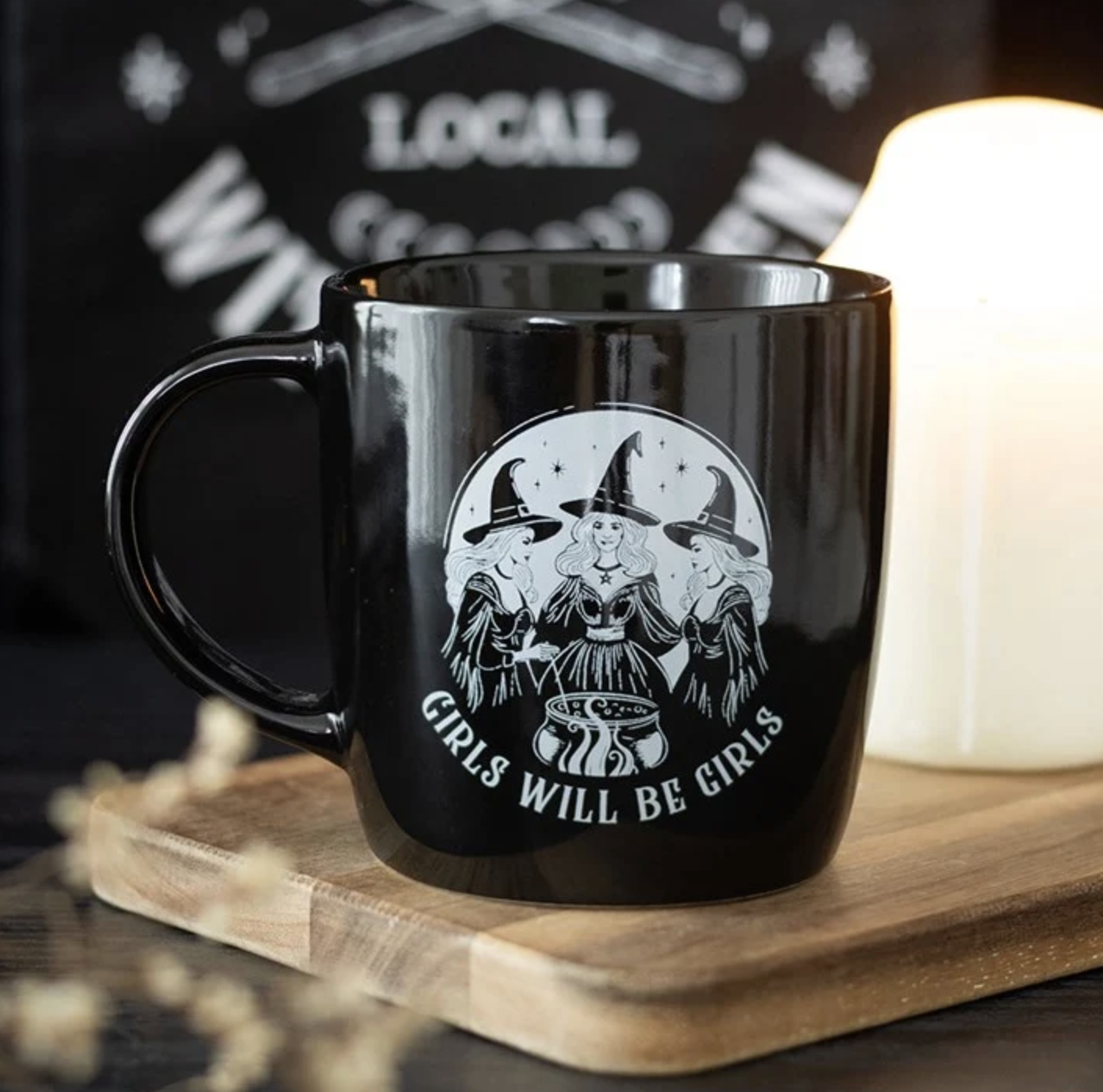 Midnight Rose Emporium, Something Different  Girls Will Be Girls Witchy Mug