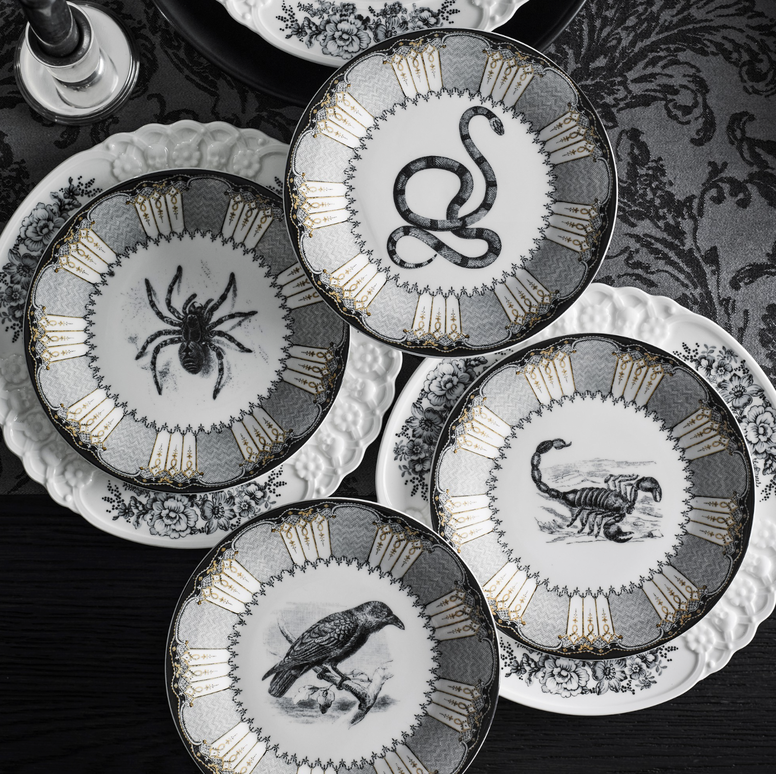 Williams Sonoma Spooky Soirée Dinnerware Collection