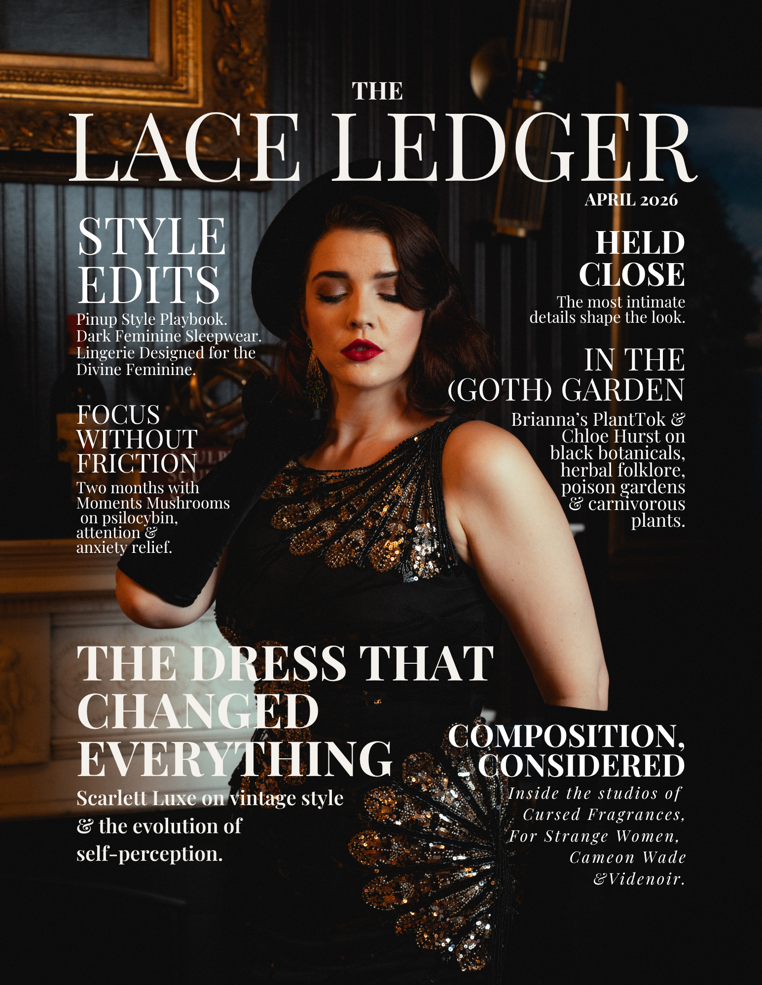 The Lace Ledger April 2026 Issue, Held Close