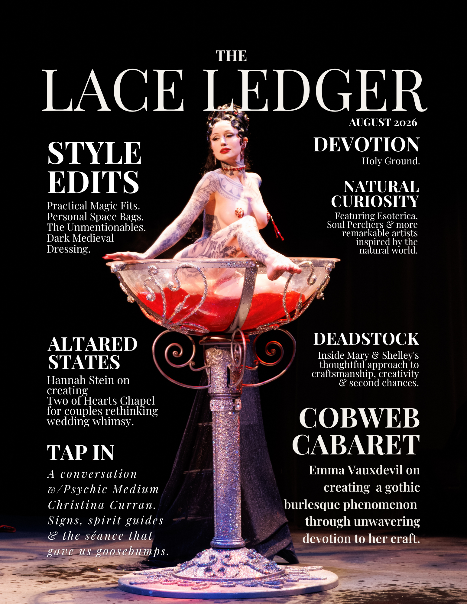 The Lace Ledger August 2026 Issue, Devotion