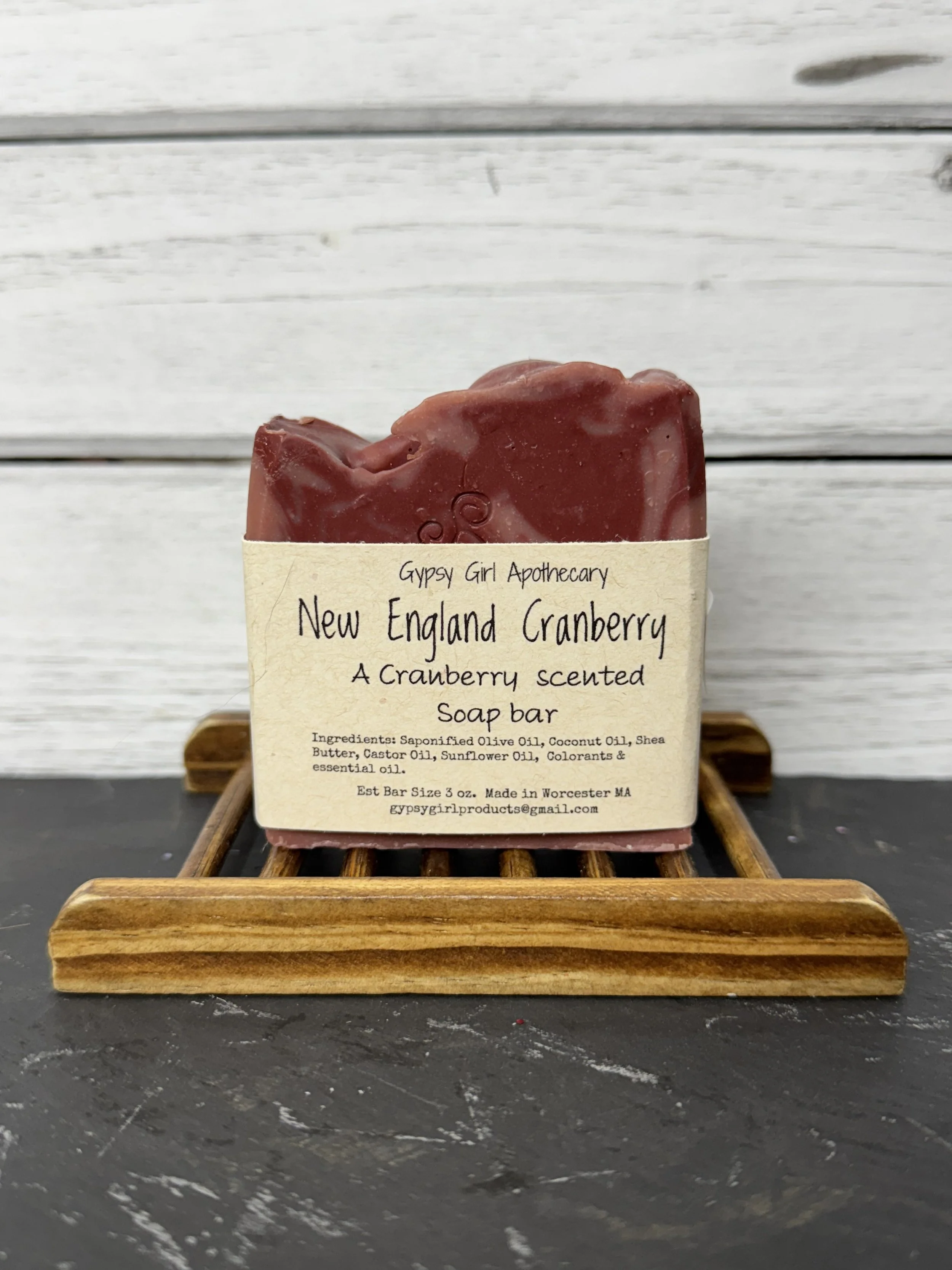 New England Cranberry Soap bar