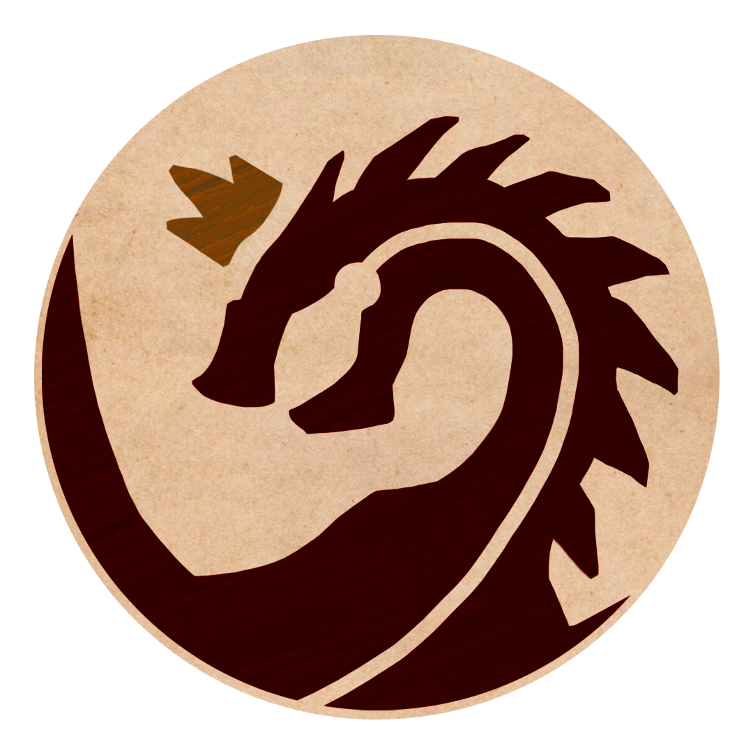 Silhouette of a hand forming a fist with a palm leaf behind it, enclosed in a circular design with a beige background.