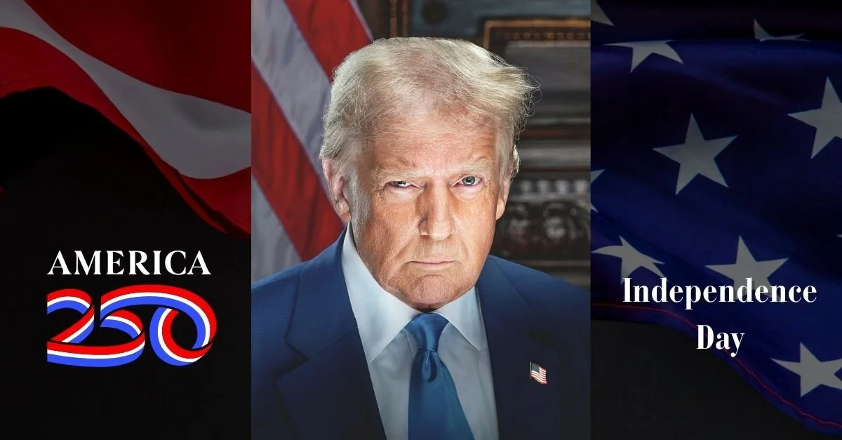 Trump’s 250th Anniversary Speech: Planes Late, Band Slow, Superlatives Fully Loaded