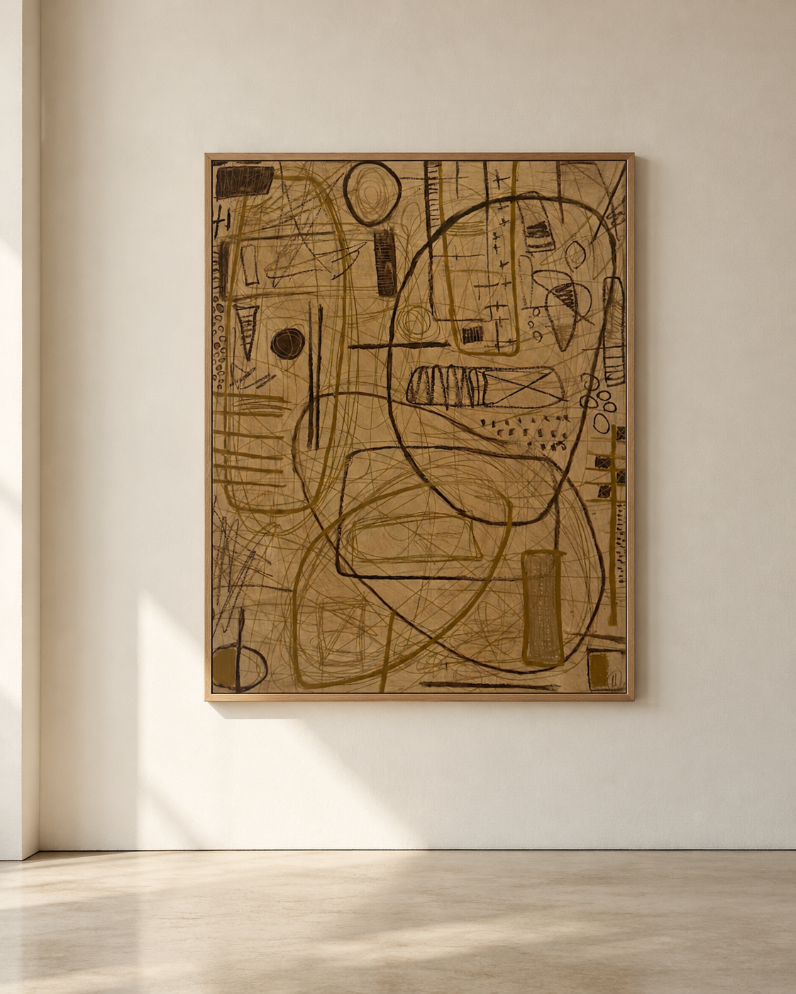 Field Notes I, 2026 - mix media on paper, 32" x 44" / unframed