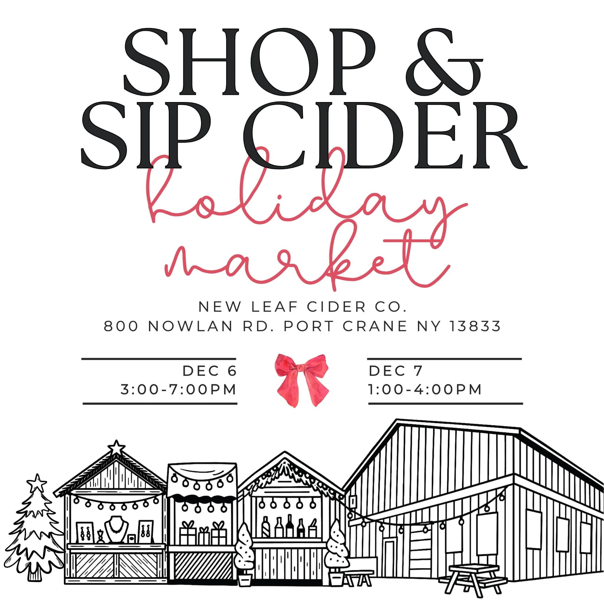 Shop & Sip Cider Holiday Market