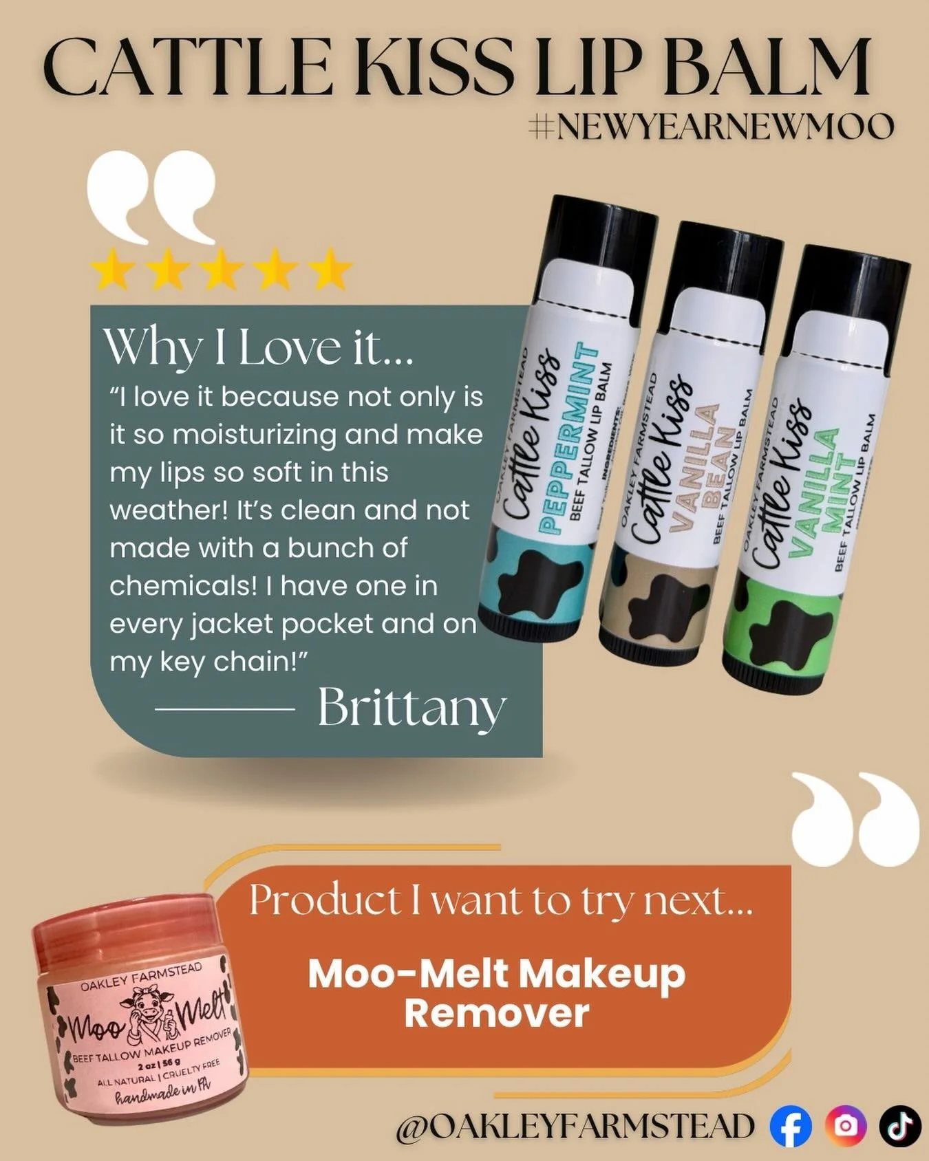 Day 29!!!

Cattle 🐮 Kiss 💋 is getting soooooo much love ❤️ in these cold 🥶 winter months!!! 

Y&rsquo;all need to let me know what yummy flavors you&rsquo;d like for the spring and summer months! I already have ideas 💡 up my sleeve 🍑🥝🍦🫐🍉 but