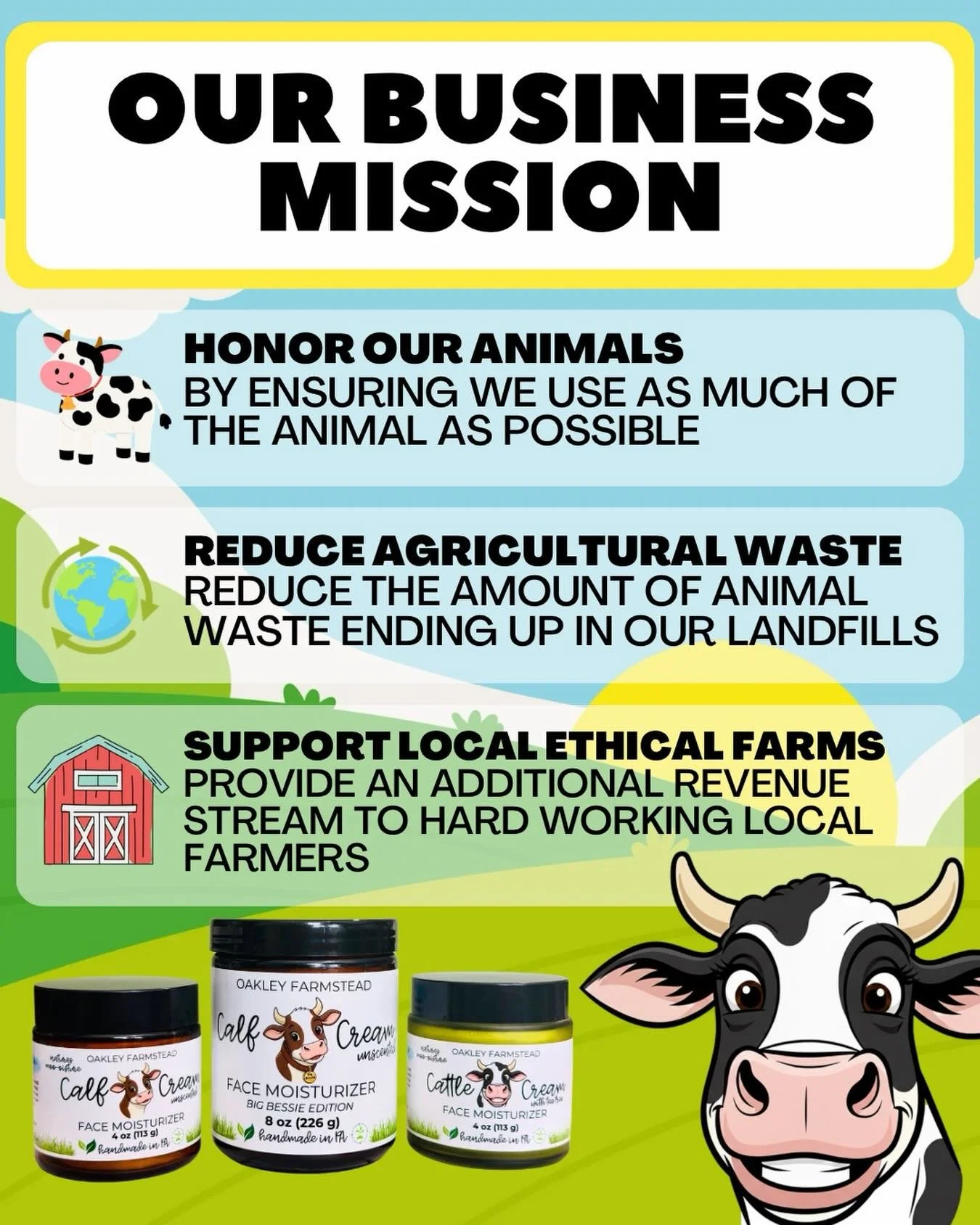 For us&hellip;this is more than making a 💵!! We want to educate 📚 not only on the amazing benefits of Beef 🥩 Tallow, but of the bigger mission we support 🌎!!

When you support our business, you are supporting hard working local farmers 👩🏼&zwj;?