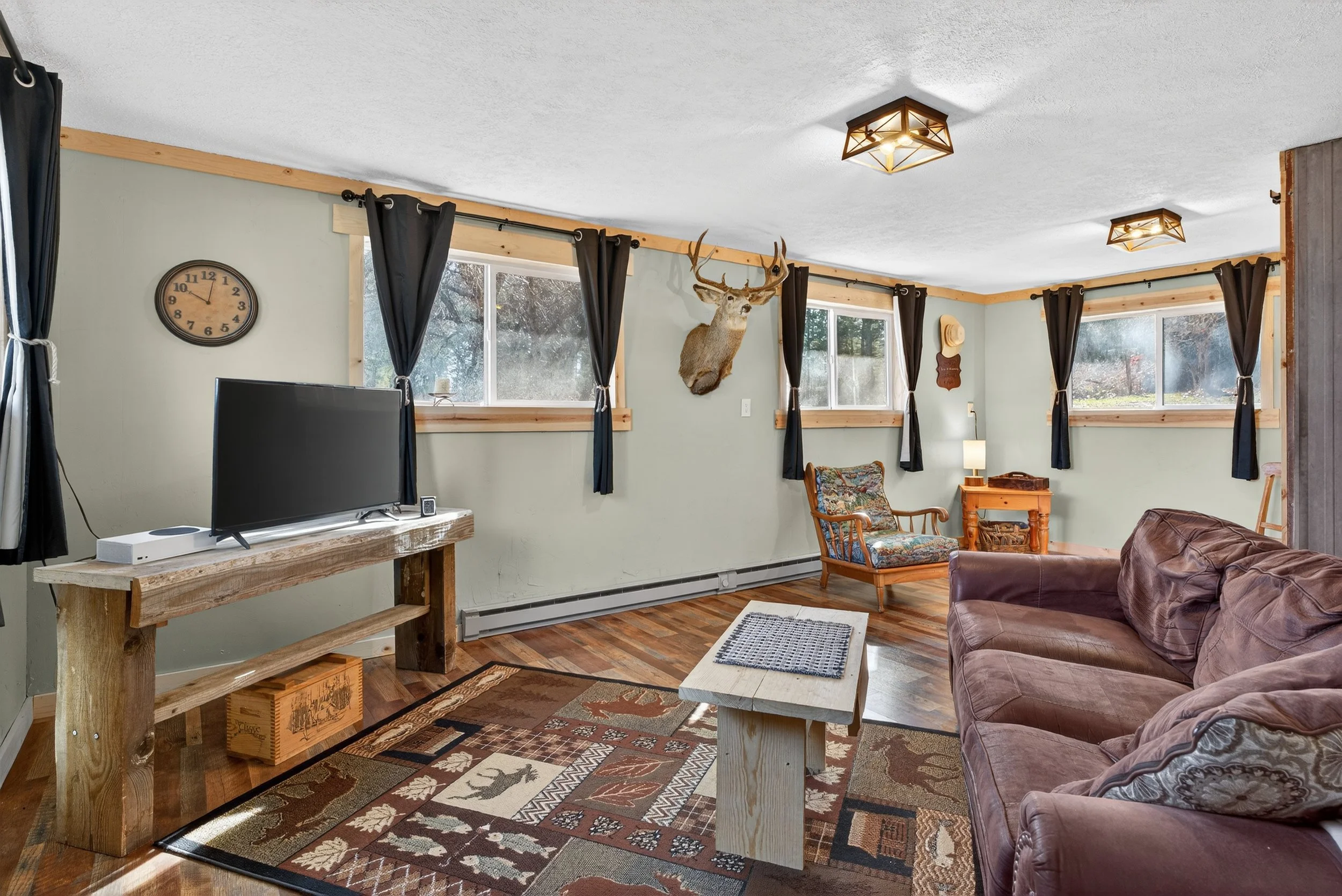 Den in a modern farmhouse - Real Estate Photography Kettle Falls Washington