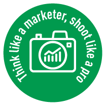 Marketer first, real estate photographer second icon.