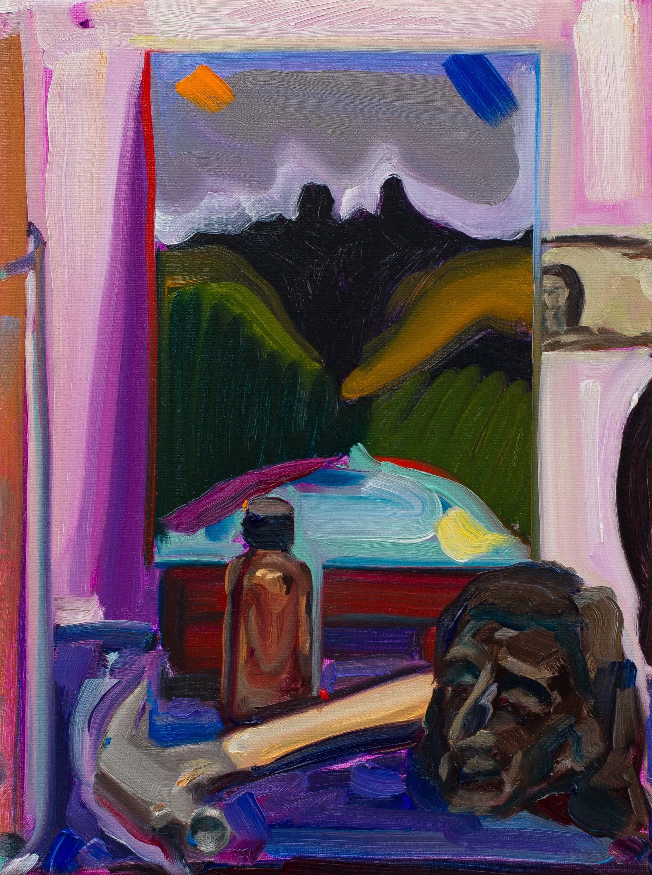 PeterGynd_ASchoolOfDuchampIsVeryUnDuchampian_2024_OilOnLinen_12x9inches.jpg