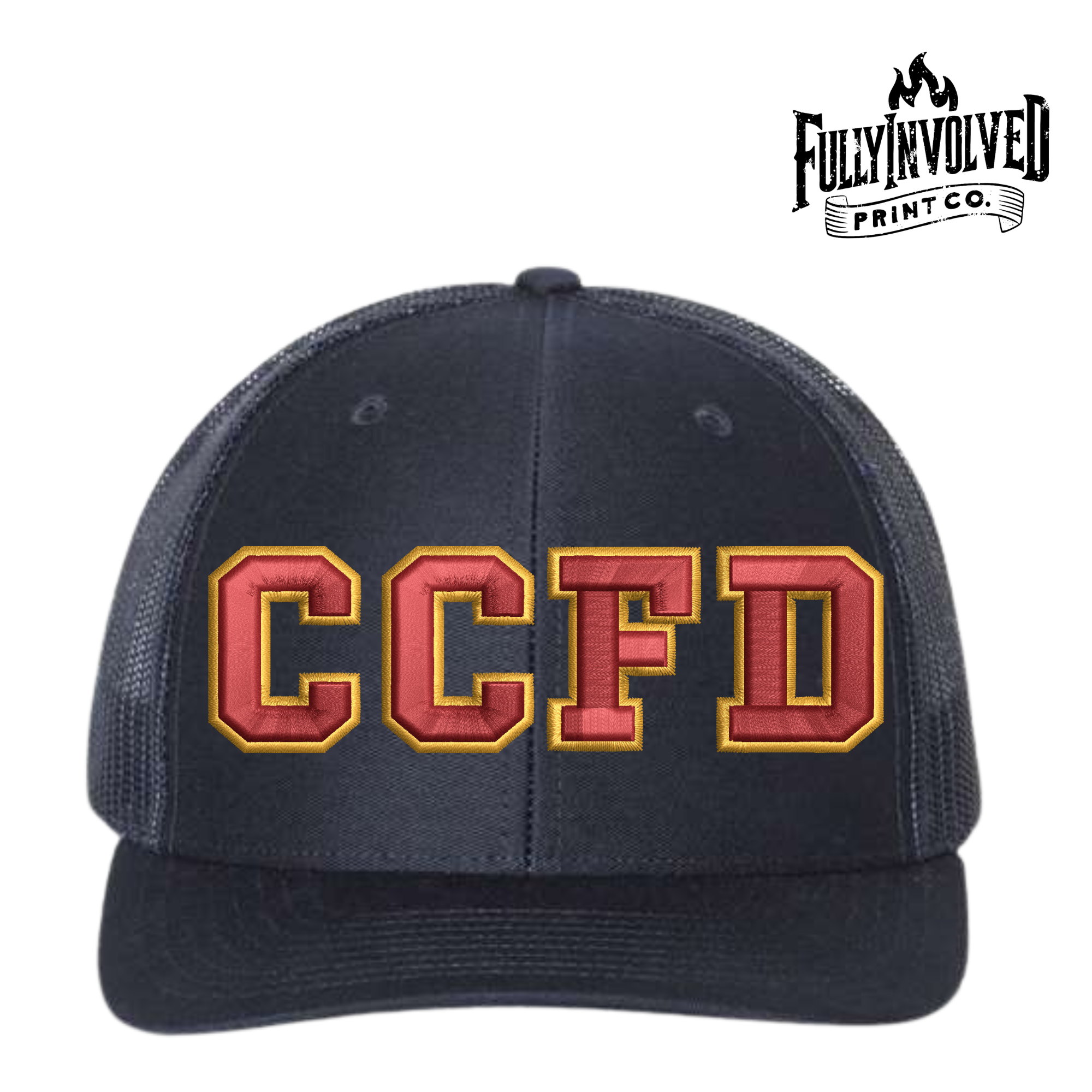Richardson 112 CCFD Gold/Red 3D PUFF