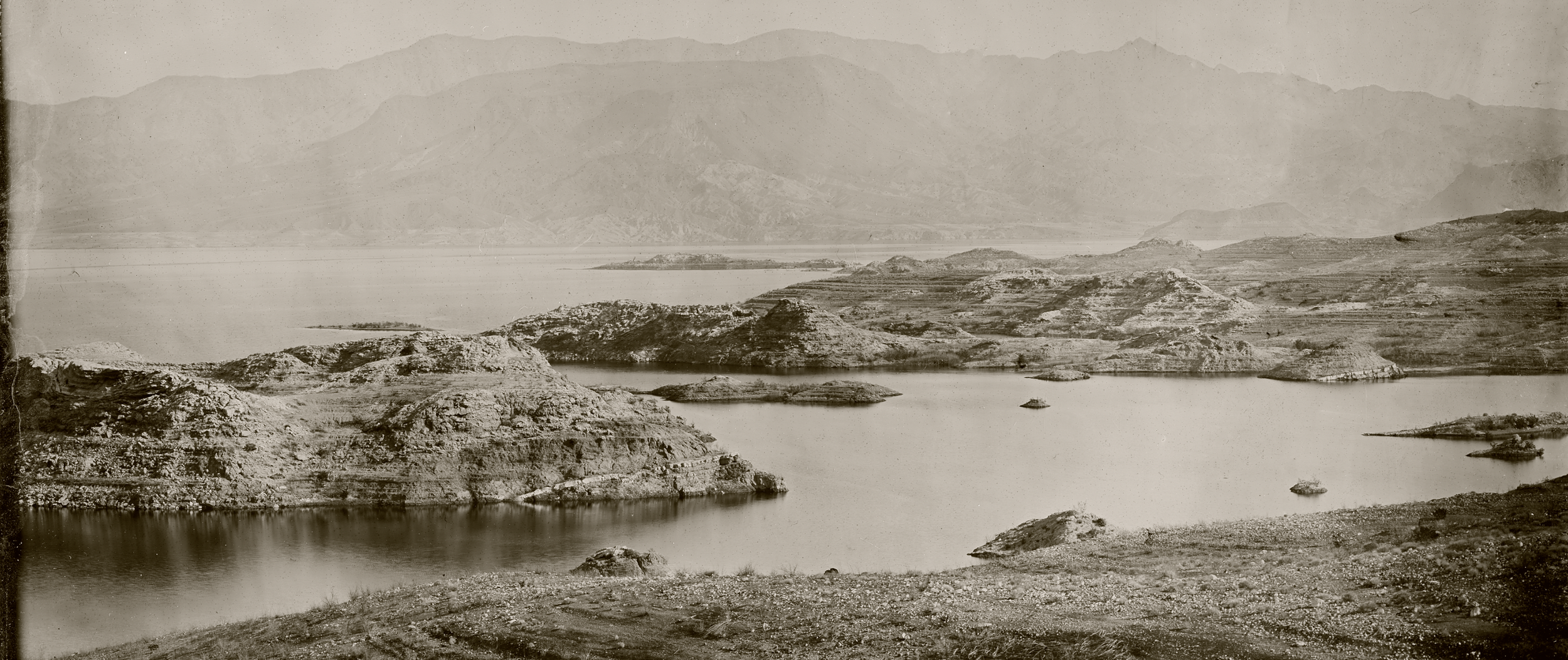 Lake Mead Collodion Print by Daniel Leocadi