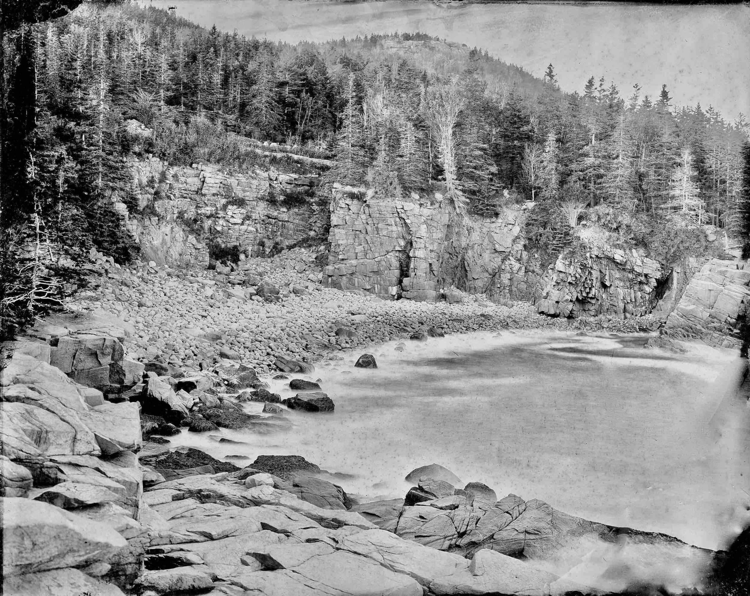 Boulder Beach, Acadia — Maine Wet Plate Collodion Giclée Print