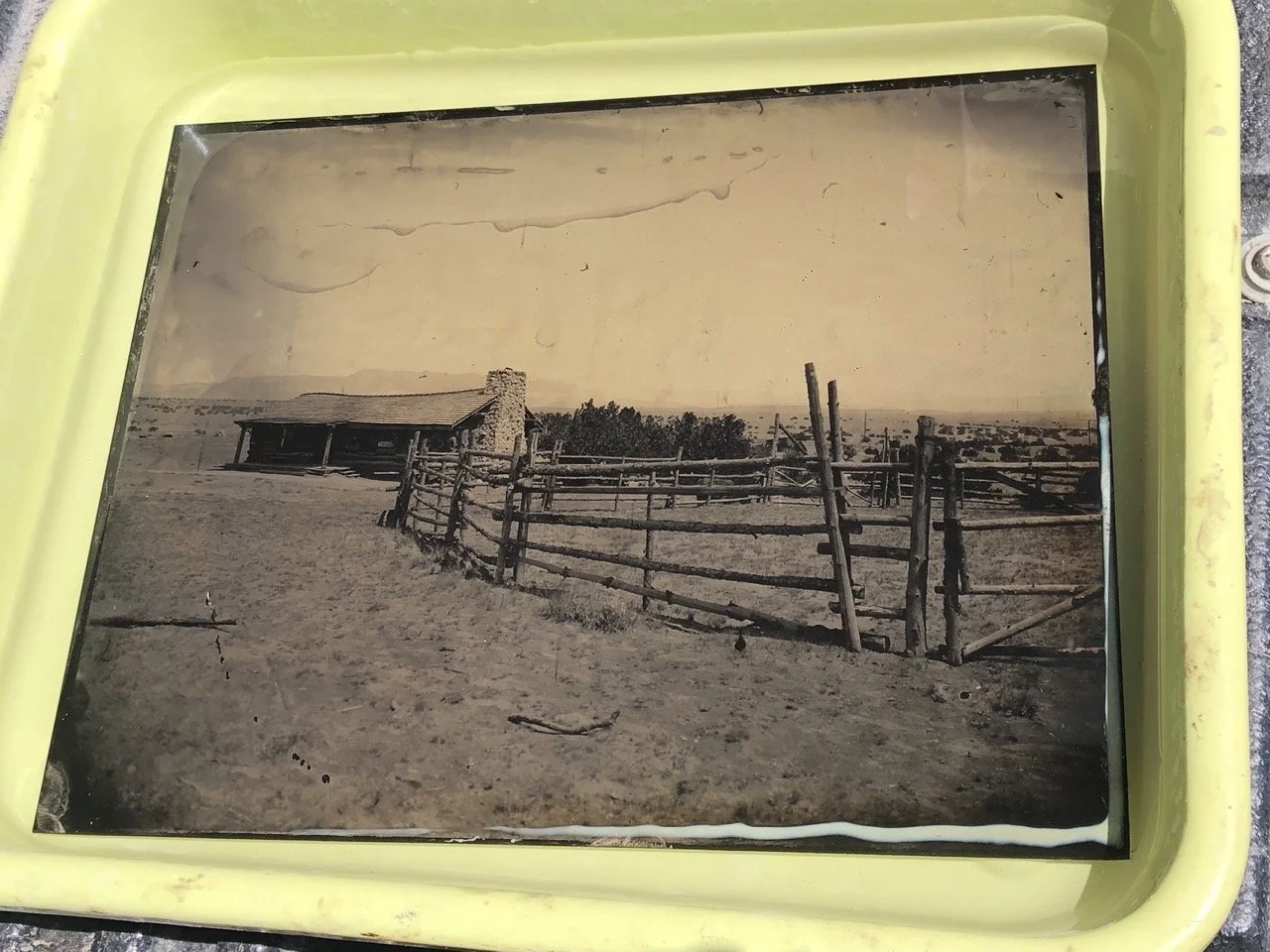 Wet Plate Collodion Tintype of Ghost Ranch, New Mexico