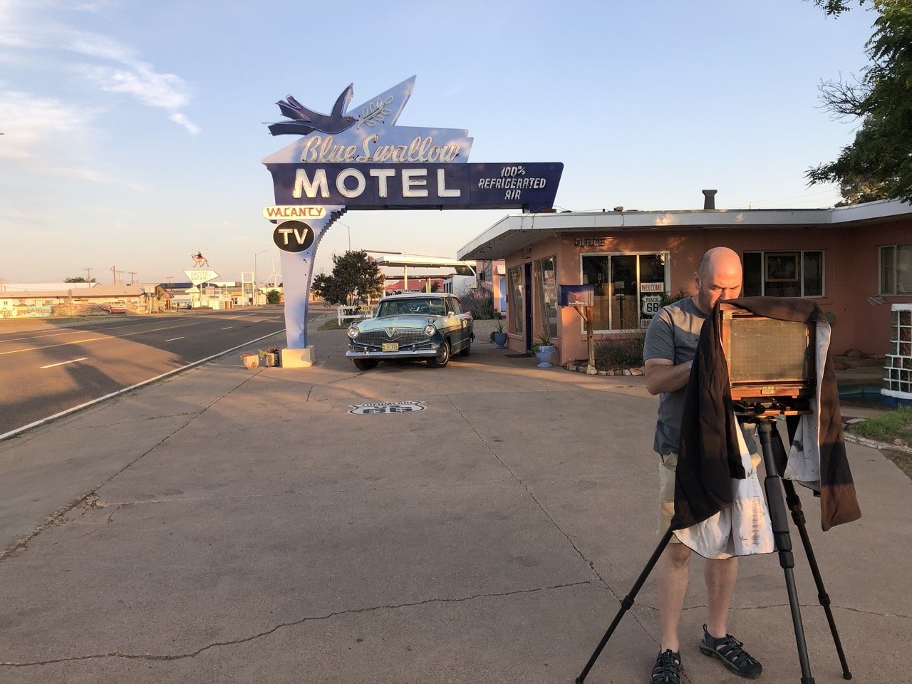 8x10 Large Format Camera, Blue Swallow Motel, New Mexico