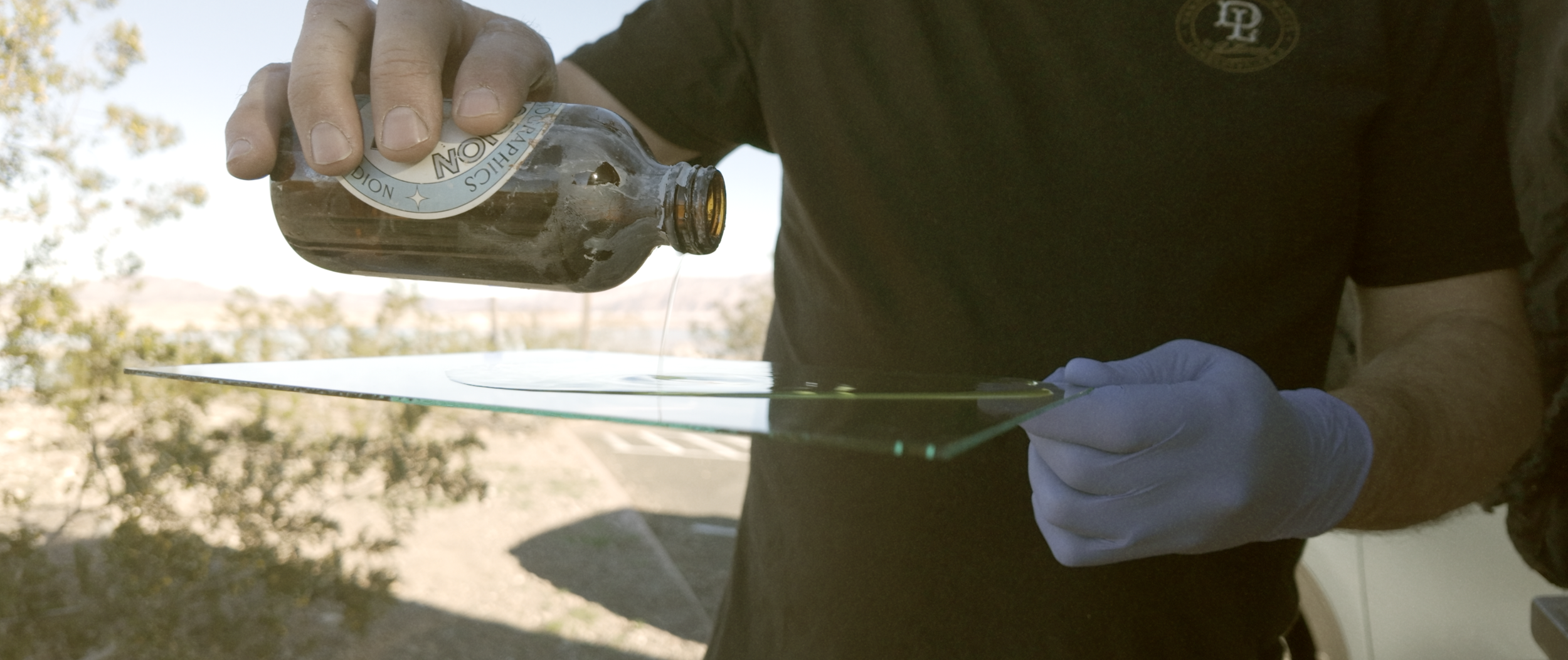 Glass Plate Collodion Coating