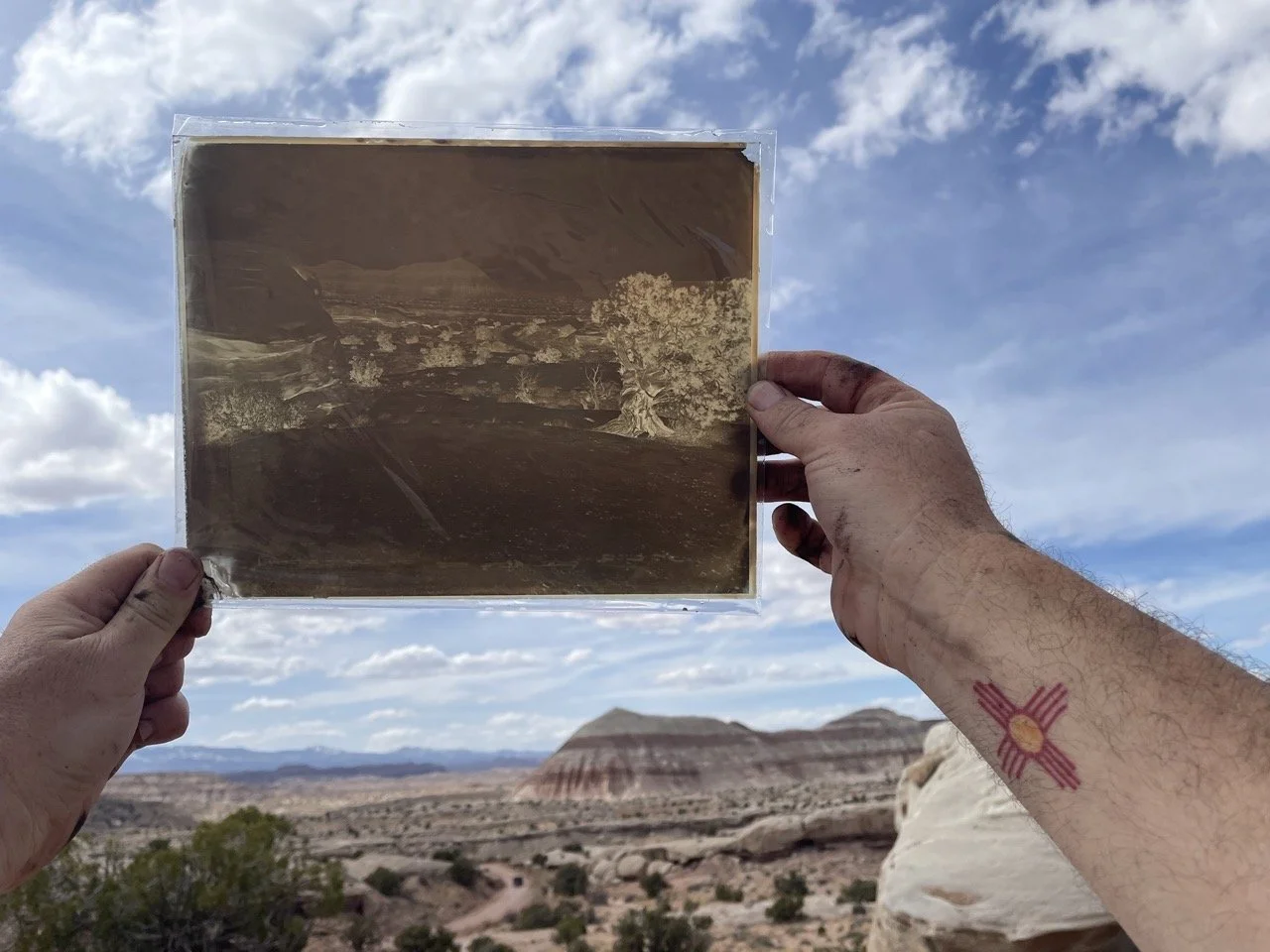 Cathedral Valley, UT - Wet Plate Collodion Glass Negative