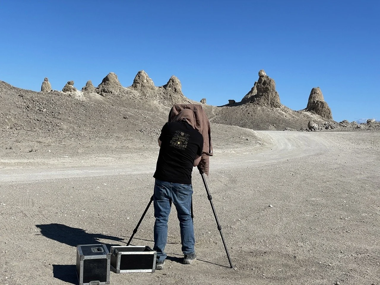 8x10 Large Format Camera at Trona Pinnacles, California