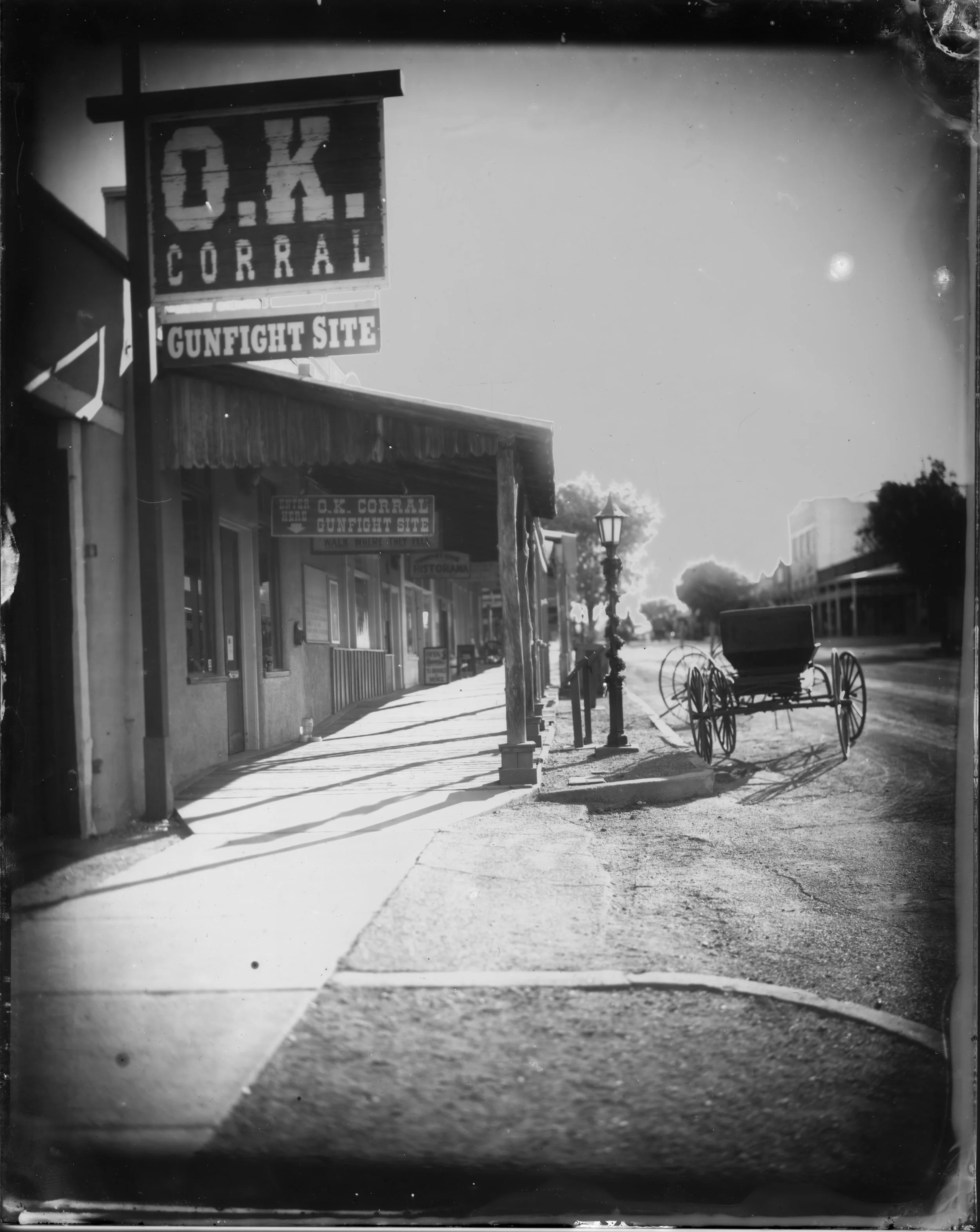 Art Print – Tombstone - O.K. Corral - Wet Plate Collodion Archival Print
