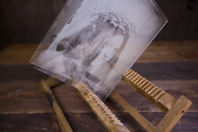 8x10 Wet Plate Collodion Glass Ambrotype