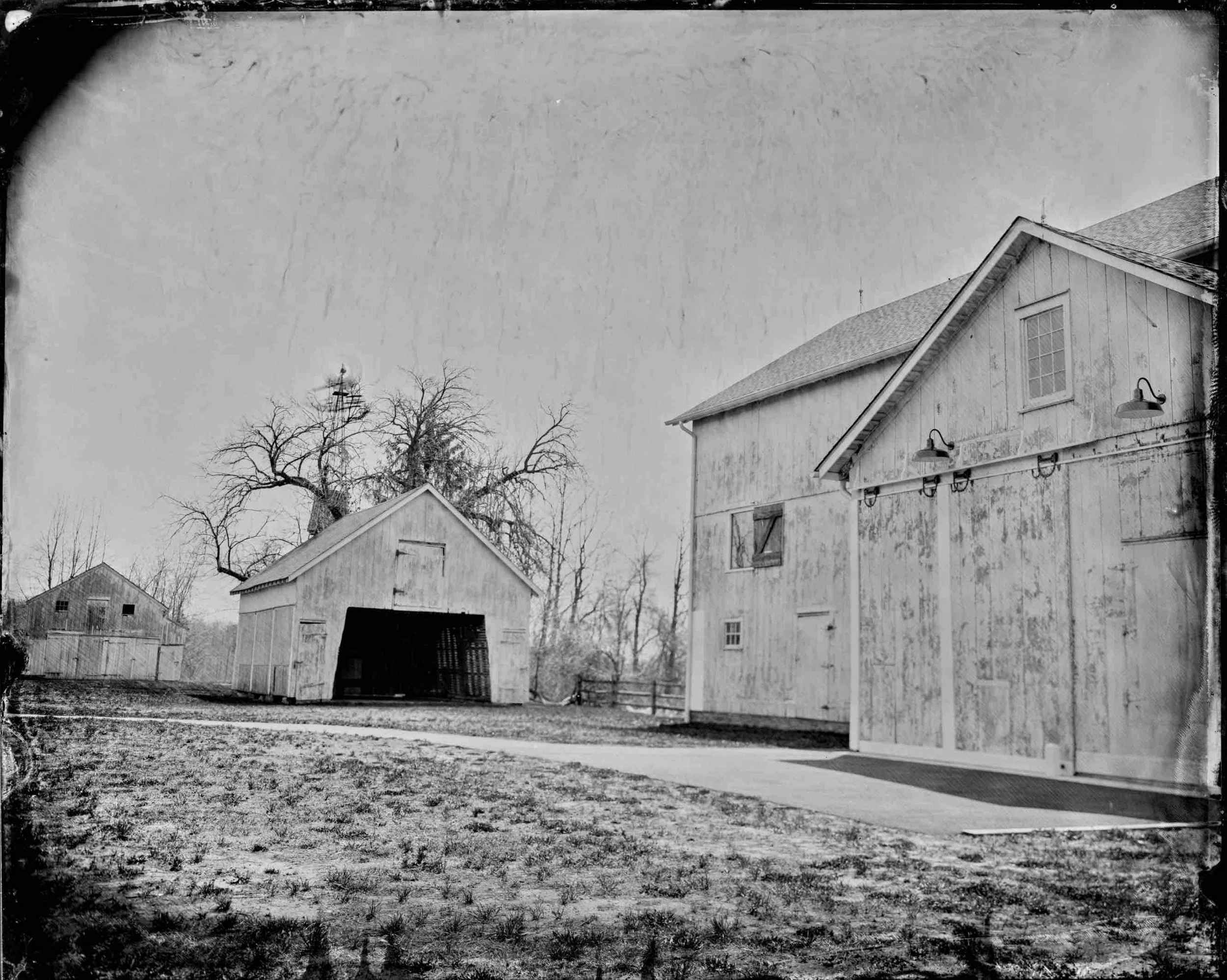 Barnyard, Updike Farmstead, Princeton — New Jersey Wet Plate Collodion Giclée Print