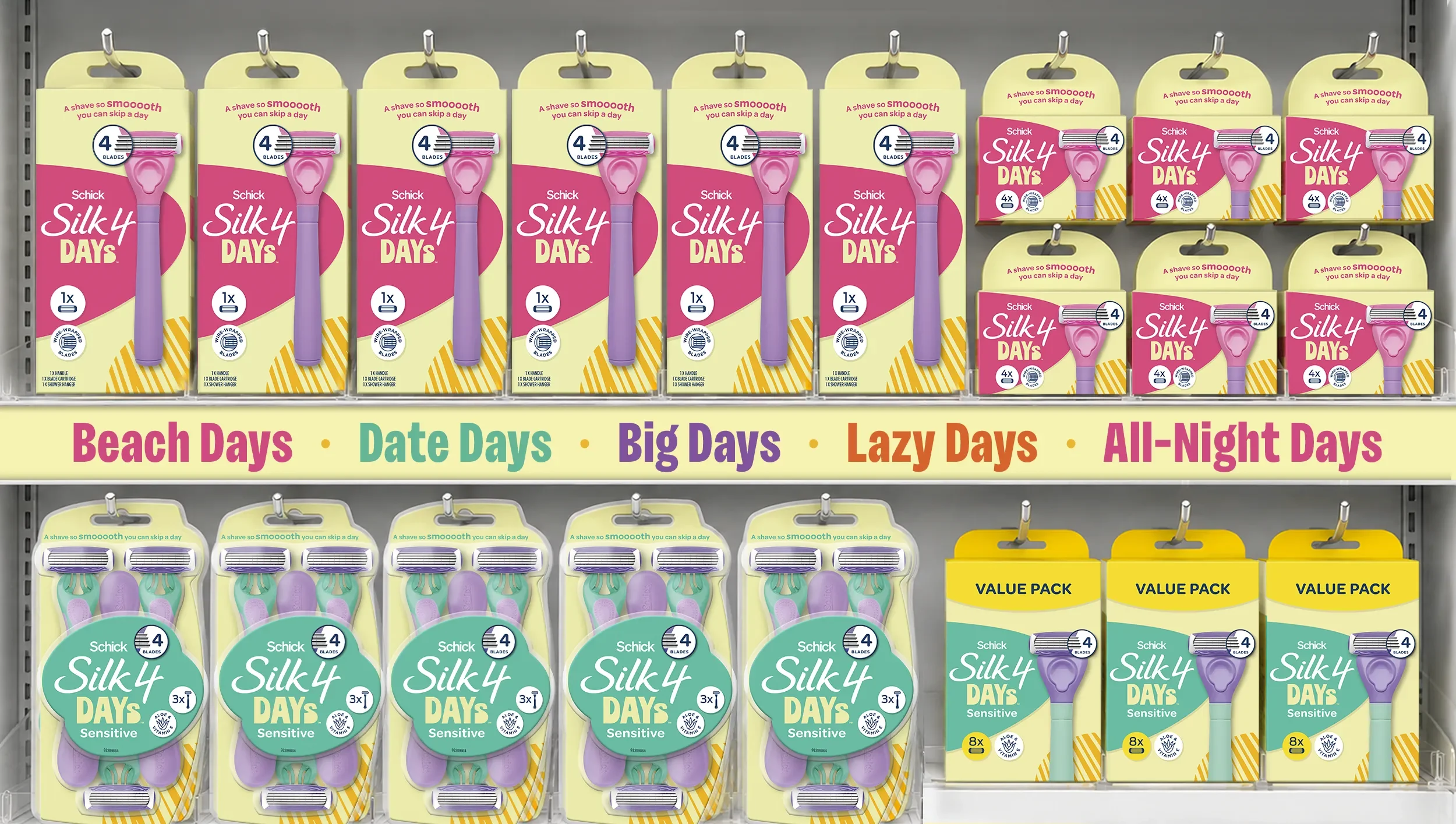 schick-silk-4-days-retail-packaging-range.webp