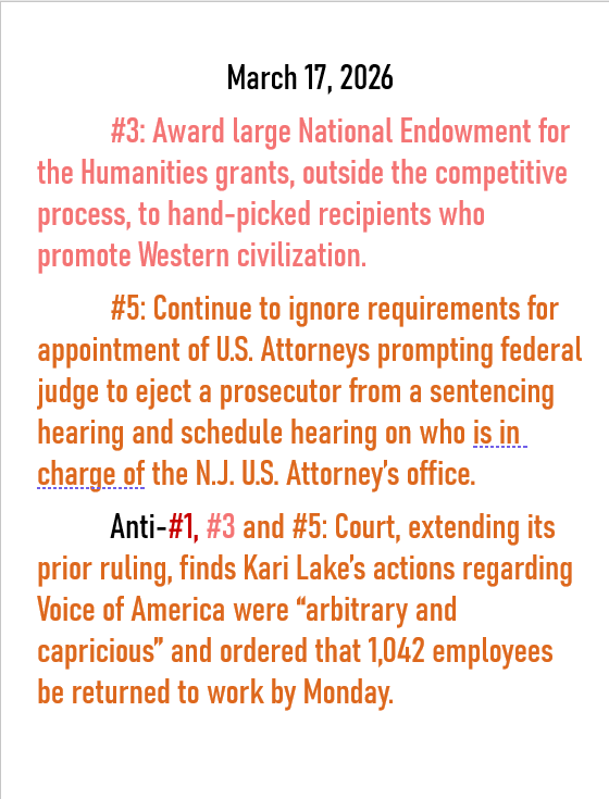 March 17, 2026 threats to American democracy