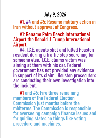 June 9, 2026 threats to American democracy