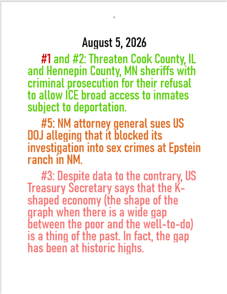 August 5, 2026 threat to American democracy