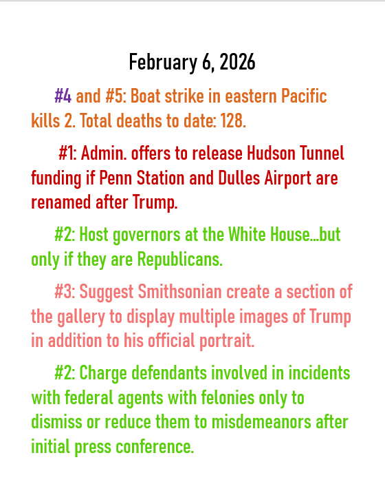 Feb 6, 2026 threats to American democracy