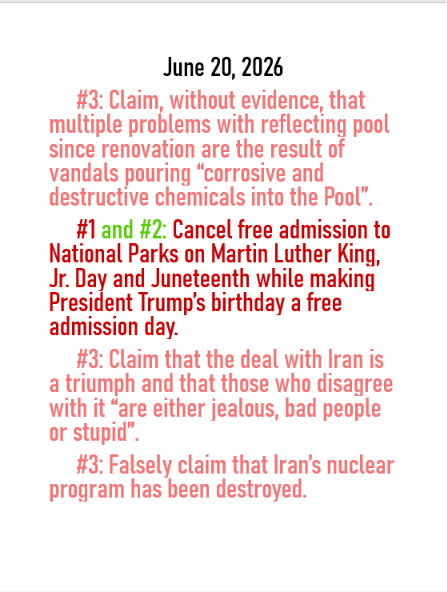 June 20, 2026 threats to American democracy