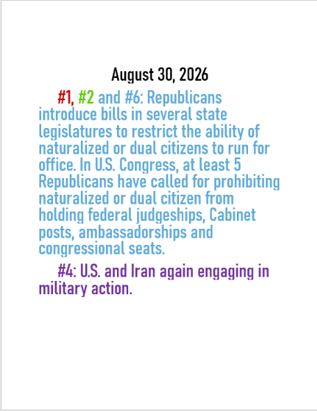 August 30, 2026 threat to American democracy