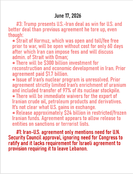 June 17, 2026 threats to American democracy