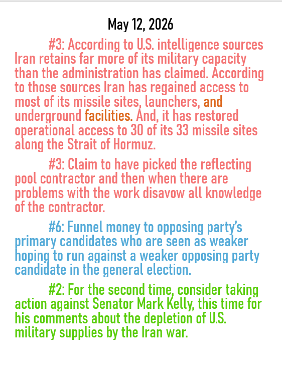 May 12, 2026 threats to American democracy