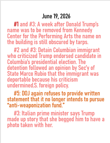 June 19, 2026 threats to American democracy
