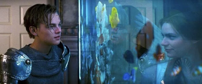 Clare Danes & Leonard Dicaprio in Baz Luhrman's 1999 Romeo + Juliet