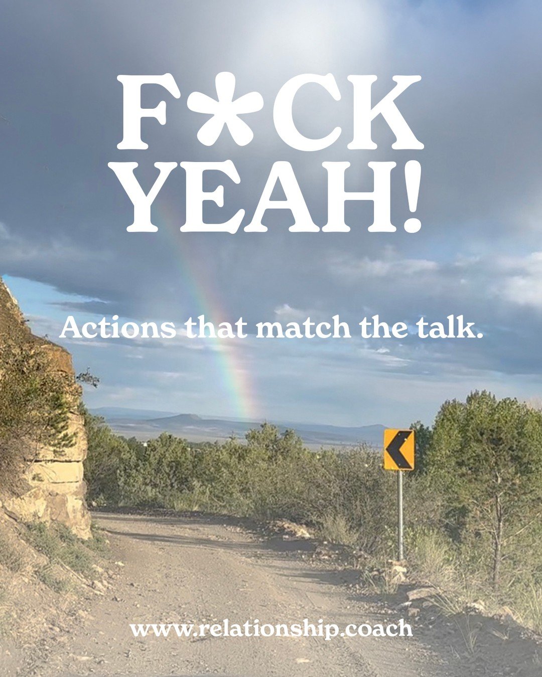 F*CK YEAH!  Actions match the talk? Big relationship green flag. Questioning your relationship? Questioning yourself? Let's talk.  www.relationship.coach