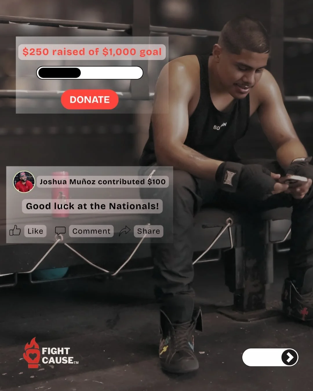 Fuel the fight. 🥊 
Fund the dream. 💰 

This is what it looks like.

Fighters and clubs are already using FightCause to raise money.

Tell your story. Engage. Fundraise.

#boxinglife #fightlife #boxingcommunity #proboxing #usaboxing