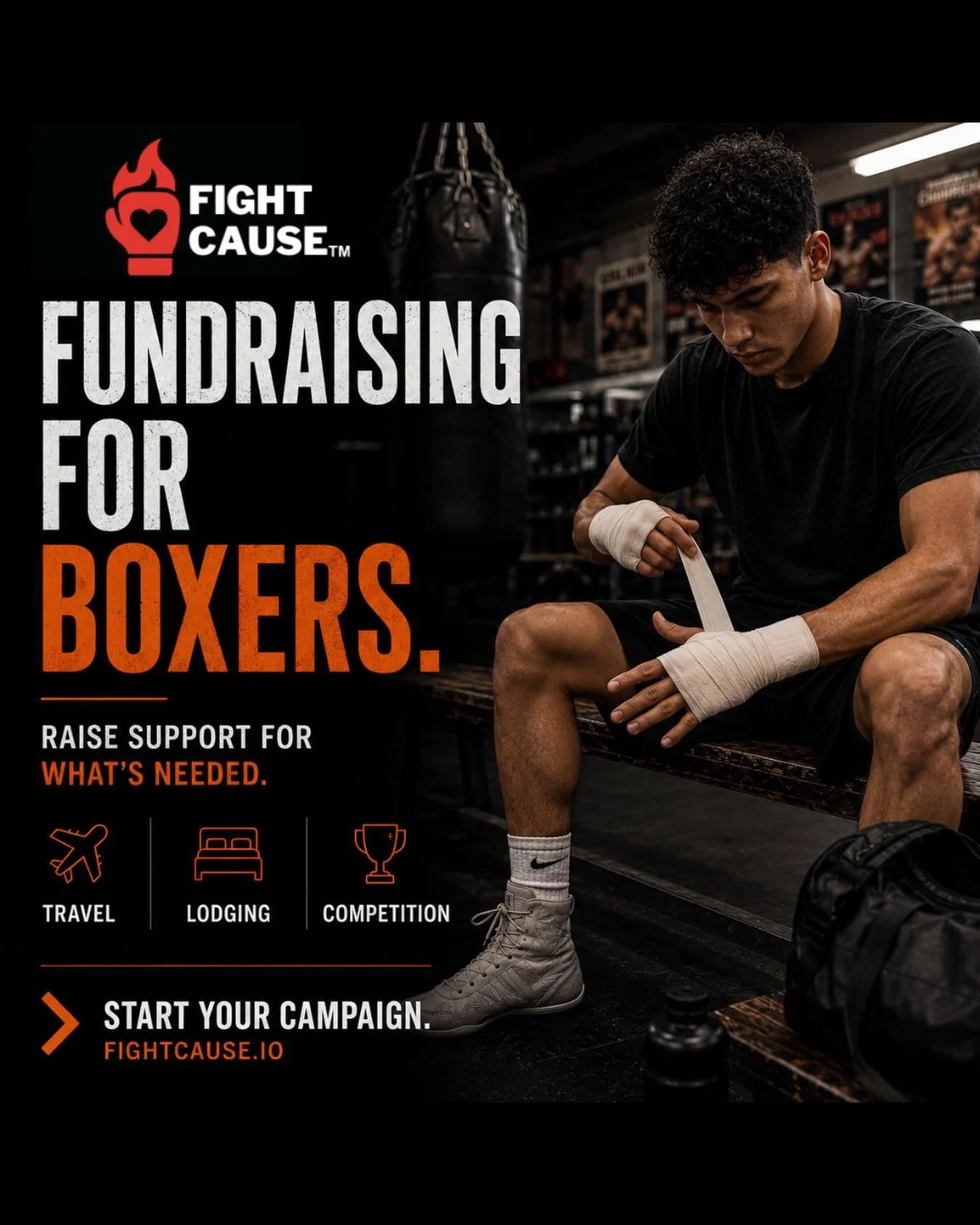 Travel
Lodging
Competition

That&rsquo;s usually the part fighters and families are trying to figure out when bigger tournaments come around.

FightCause gives boxers, coaches, and gyms a way to raise support for what&rsquo;s needed.

Fundraising bui